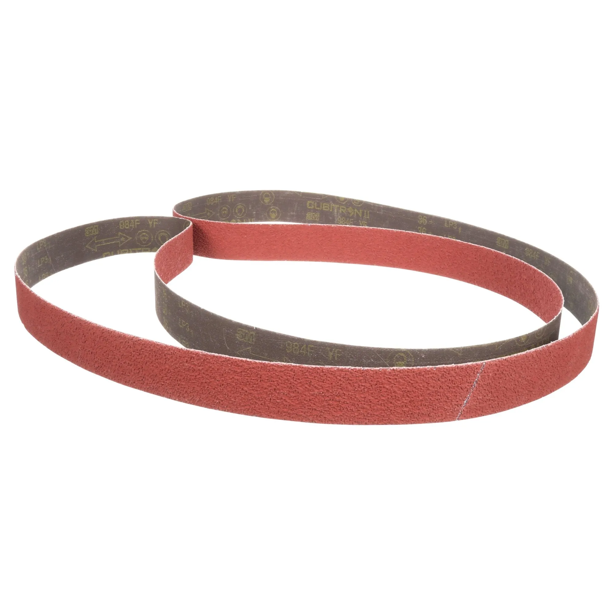 3M Cloth Belt 384F, 120  XF-weight, 2-1/2 in x 14 in, Fabri-lok,Single-flex