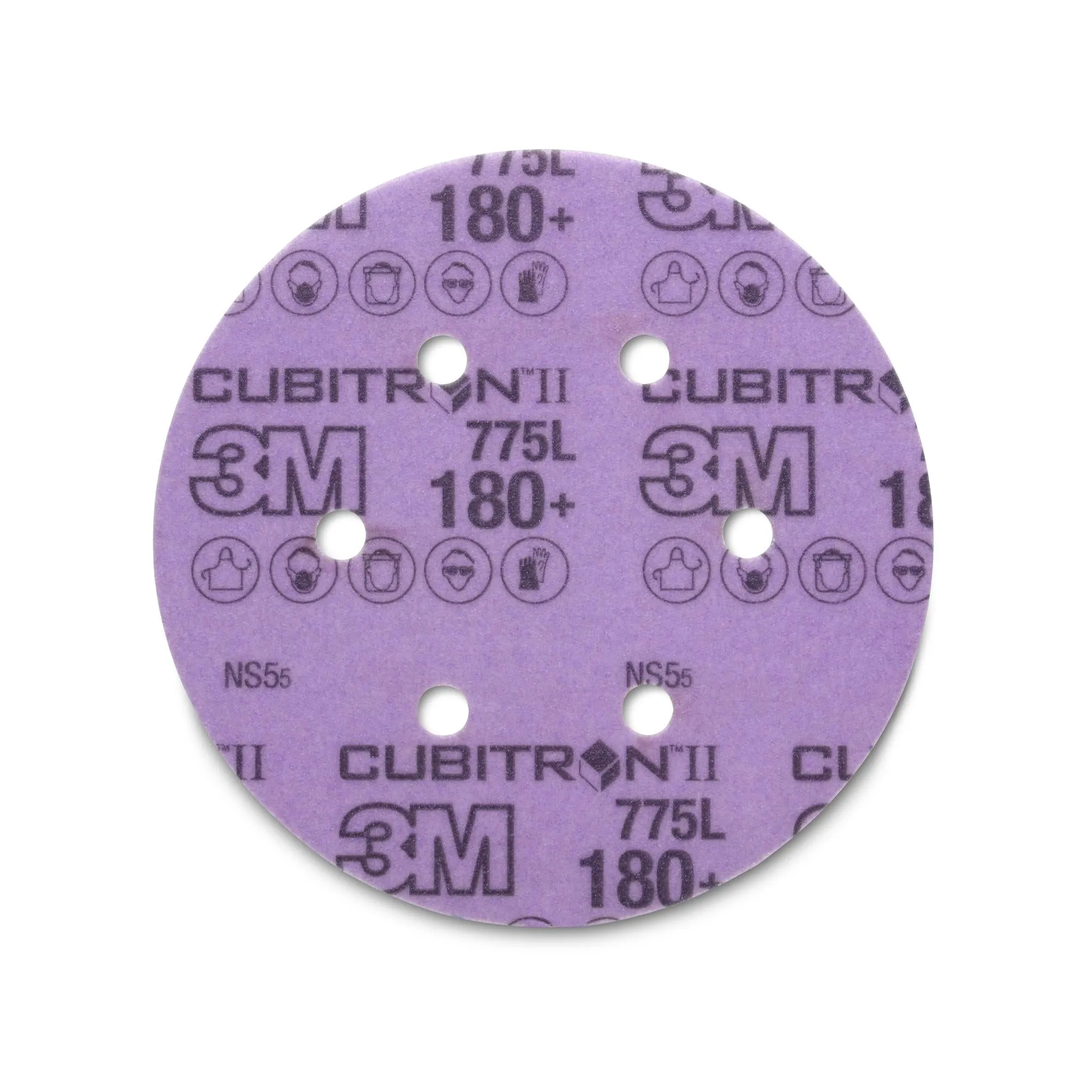 3M Cubitron II Stikit Film Disc 775L, 120 , 6 in x NH, D/F 6HL,Linered w/Tab