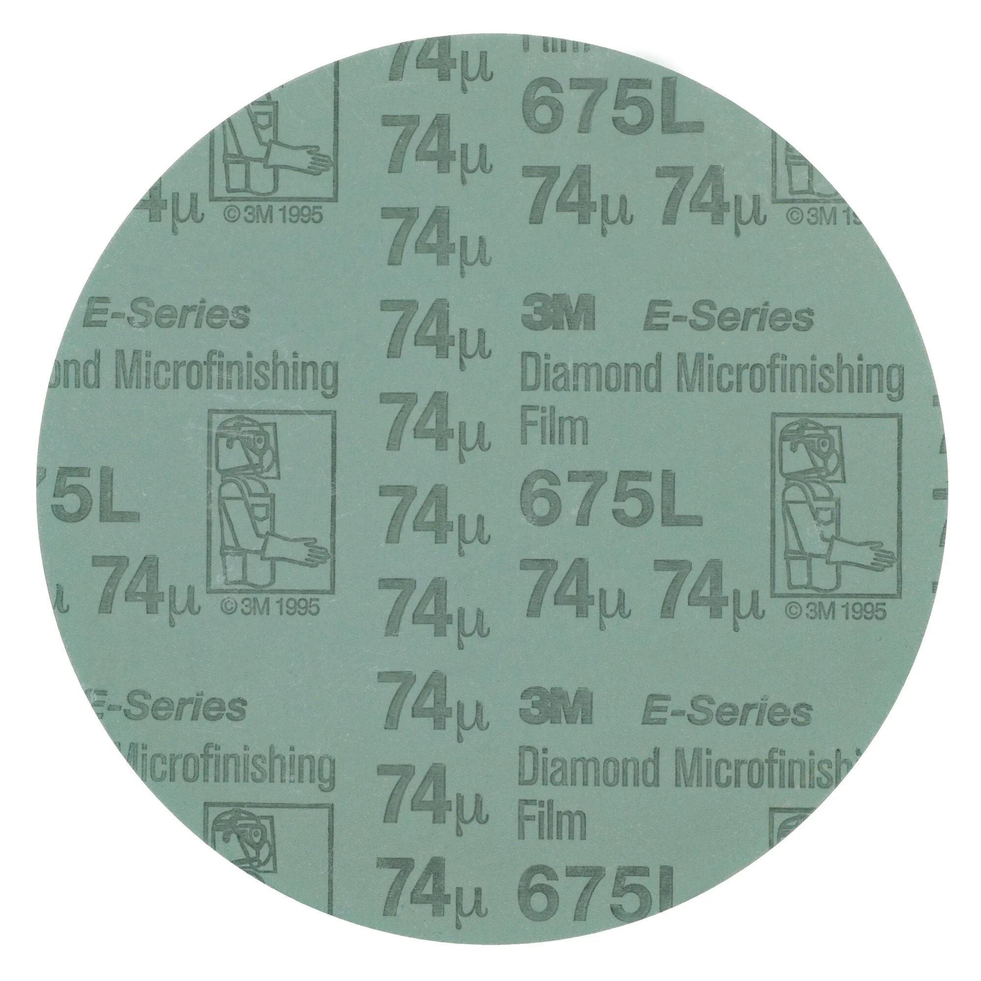 3M Diamond Microfinishing PSA Film Disc 675L, 12 in x NH 9 Mic