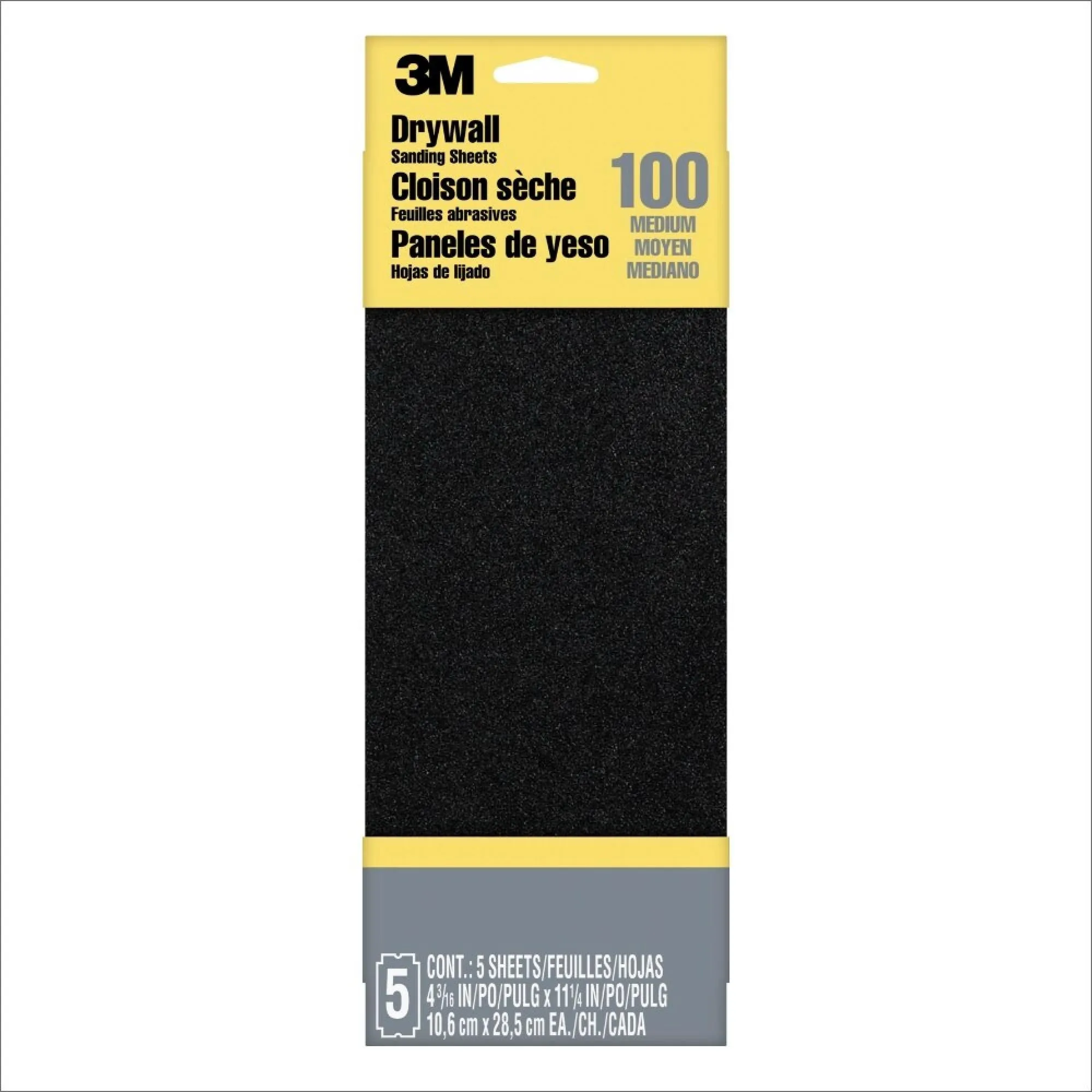 3M Drywall Sanding Sheets 9092DC-NA, 4.1875 in x 11 in, 2 Sheet MediumGrit
