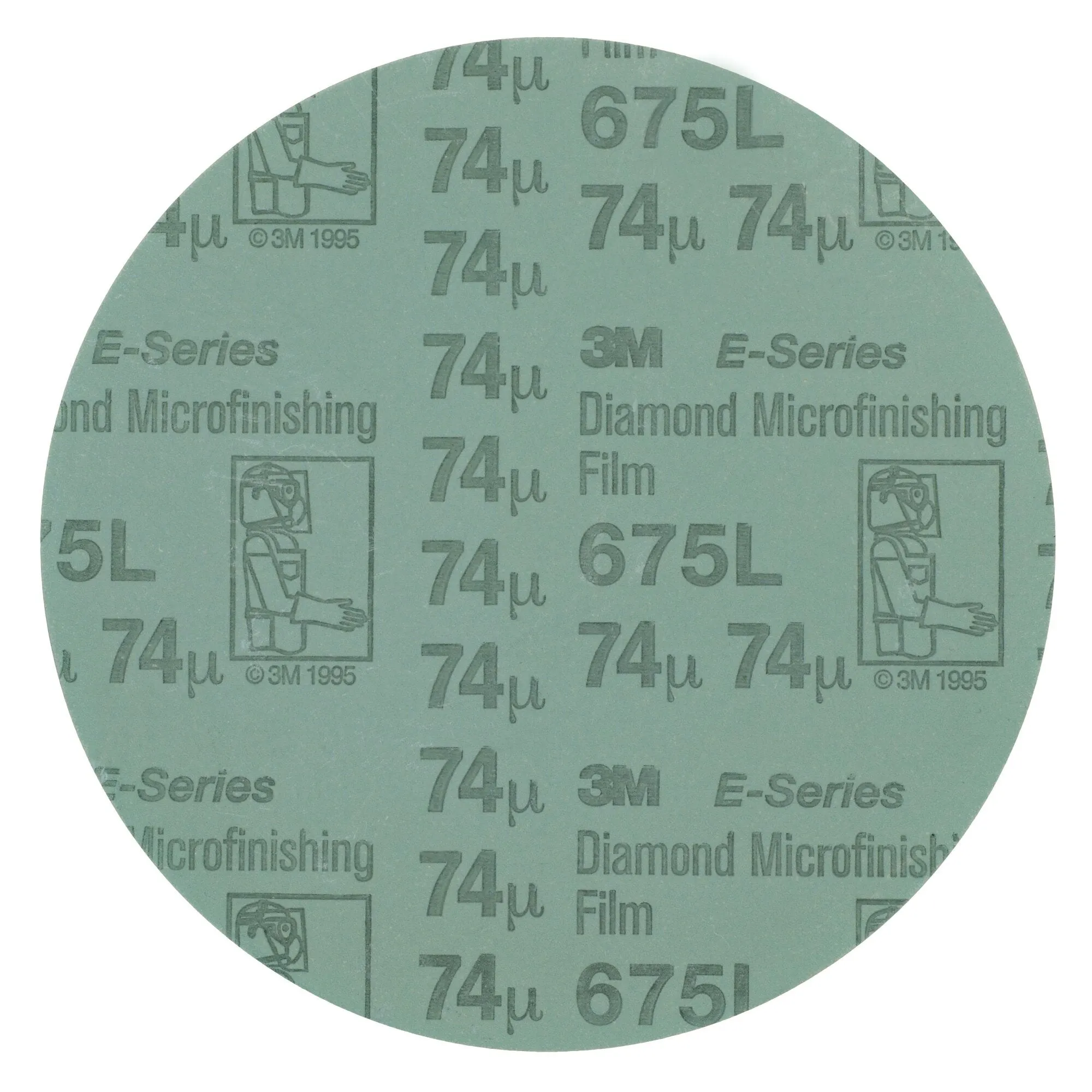 3M Hookit Diamond Microfinishing Film Disc 675L, 45 Mic 5MIL, Gray, 2in x NH