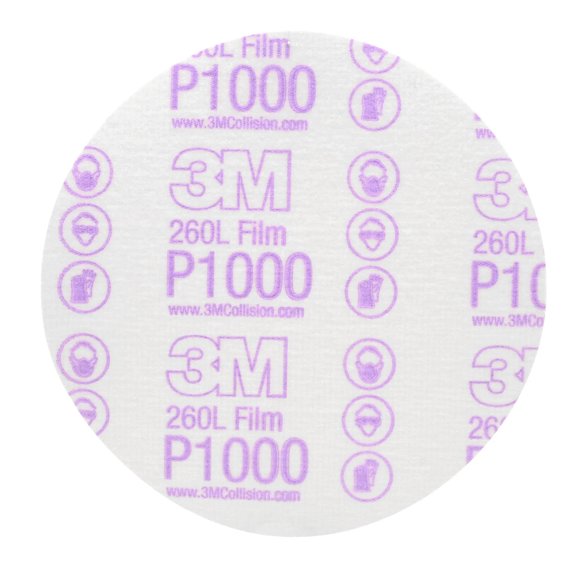 3M Hookit Finishing Film Abrasive Disc 260L, 00969, 6 in, P1000