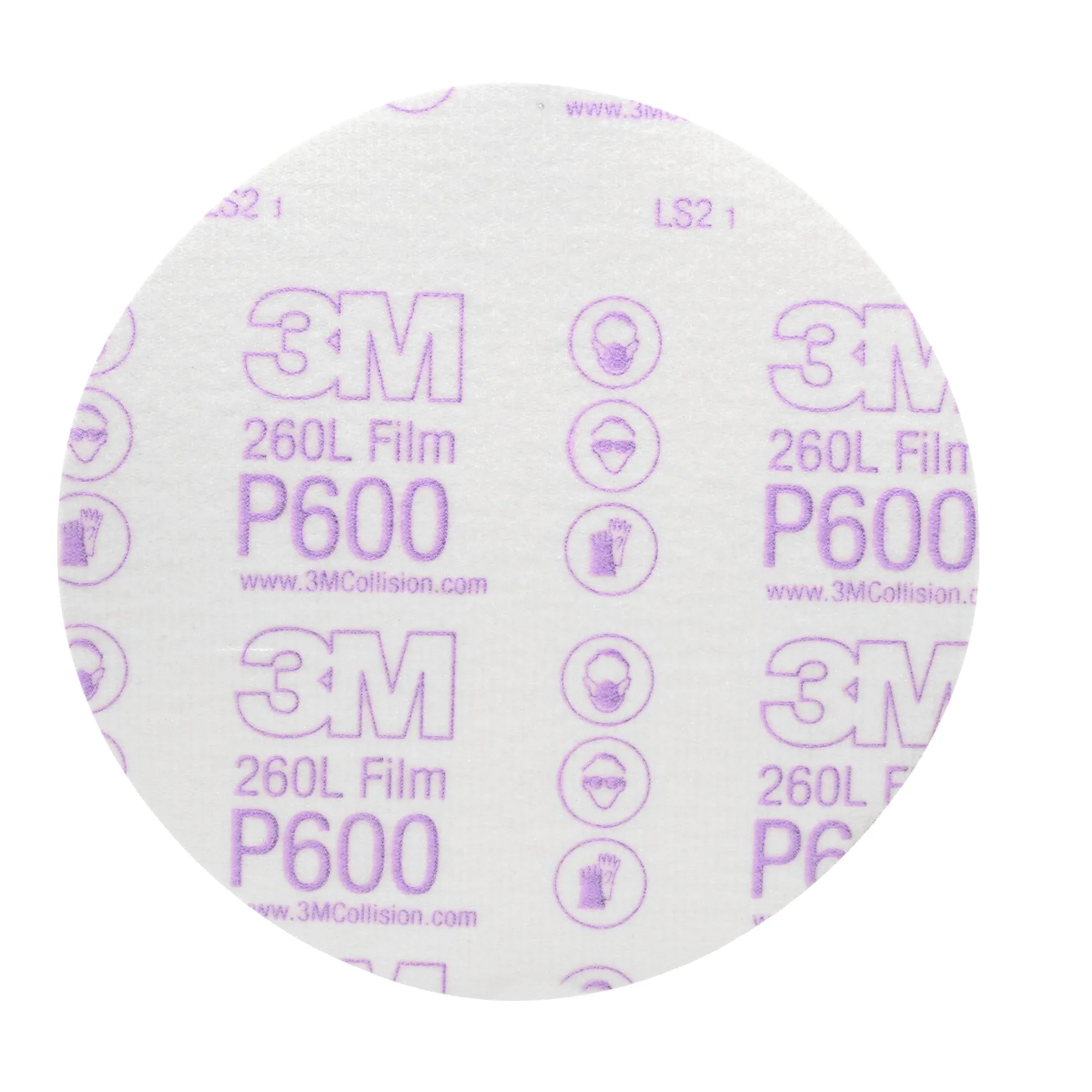 3M Hookit Finishing Film Abrasive Disc 260L, 00971, 6 in, P600