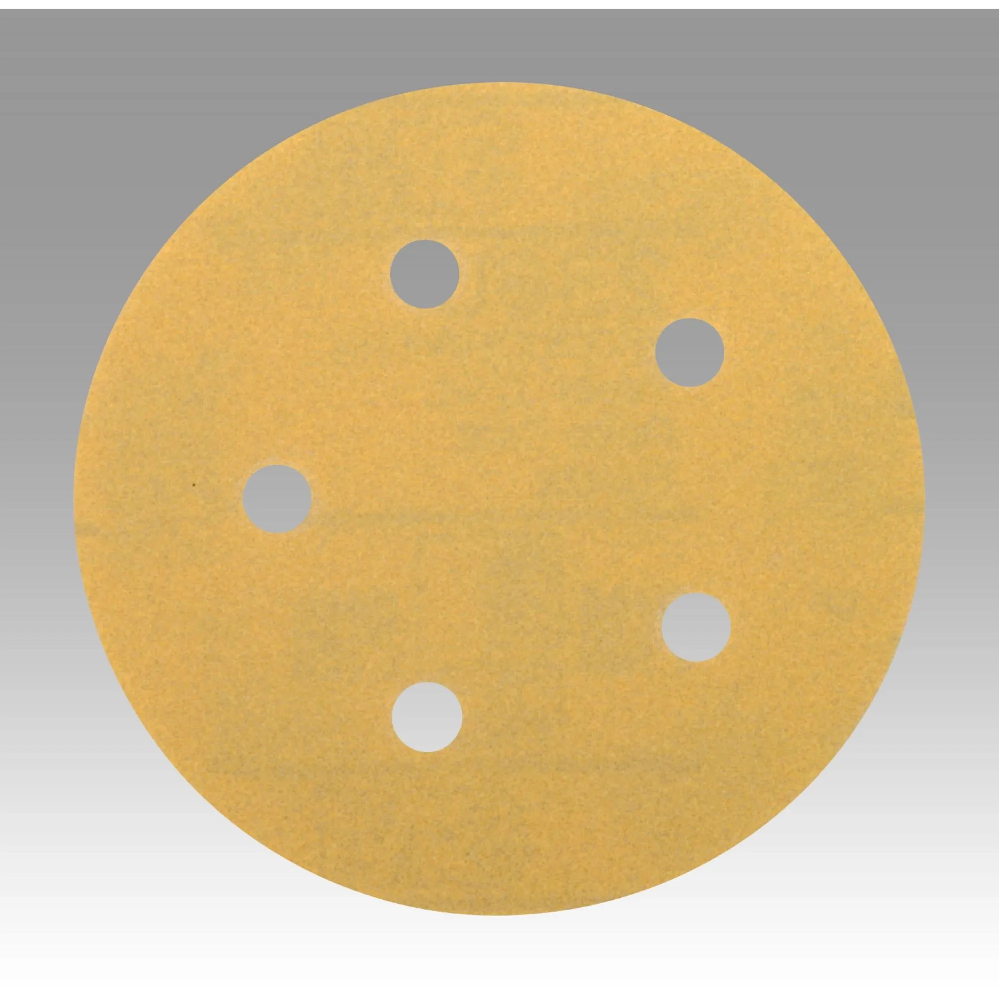 3M Hookit Gold Film Disc 255L, 01057, 5 in x NH, 5 Hole, P400, D/F,Die 500FH