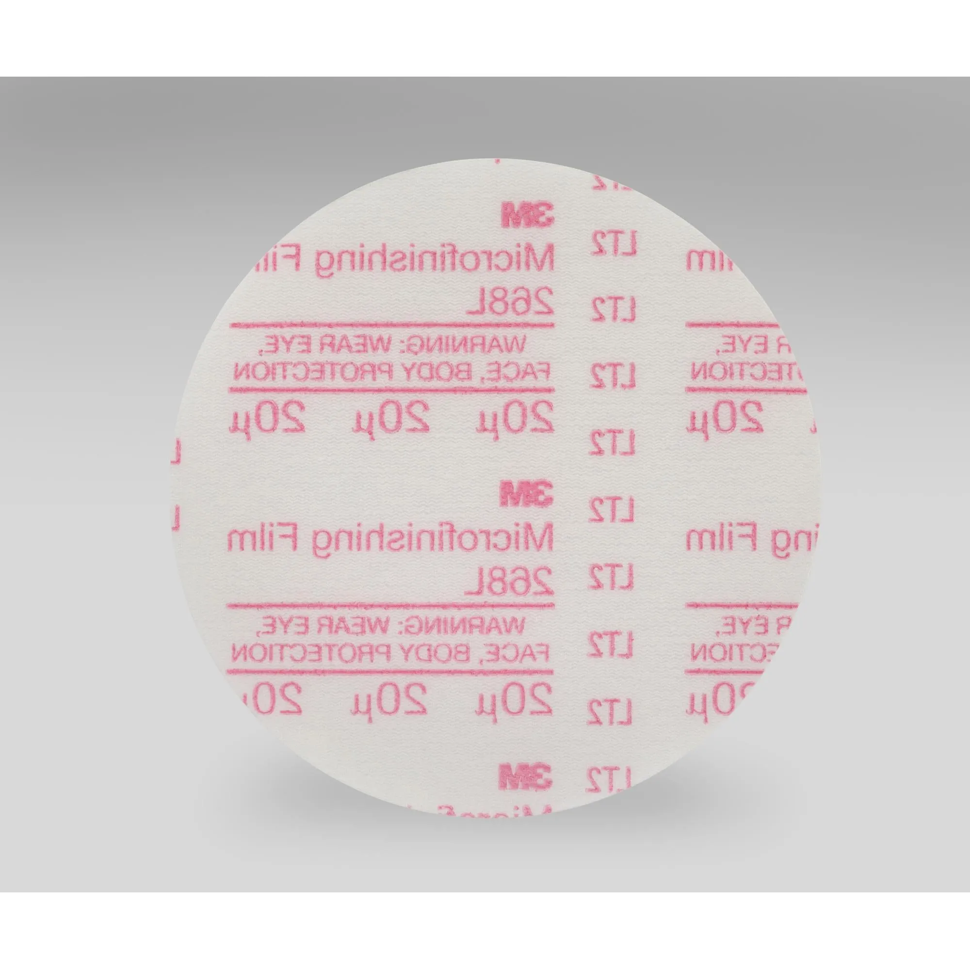 3M Hookit Microfinishing Film Disc 268L, 20 Mic 3MIL, Type D, 5 in xNH