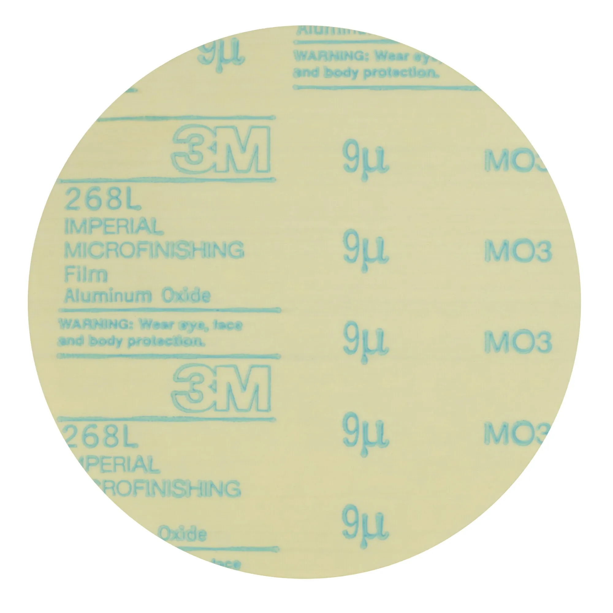 3M Hookit Microfinishing Film Disc 268L, 30 Mic 3MIL, Type D, 3 in,Die 300LG