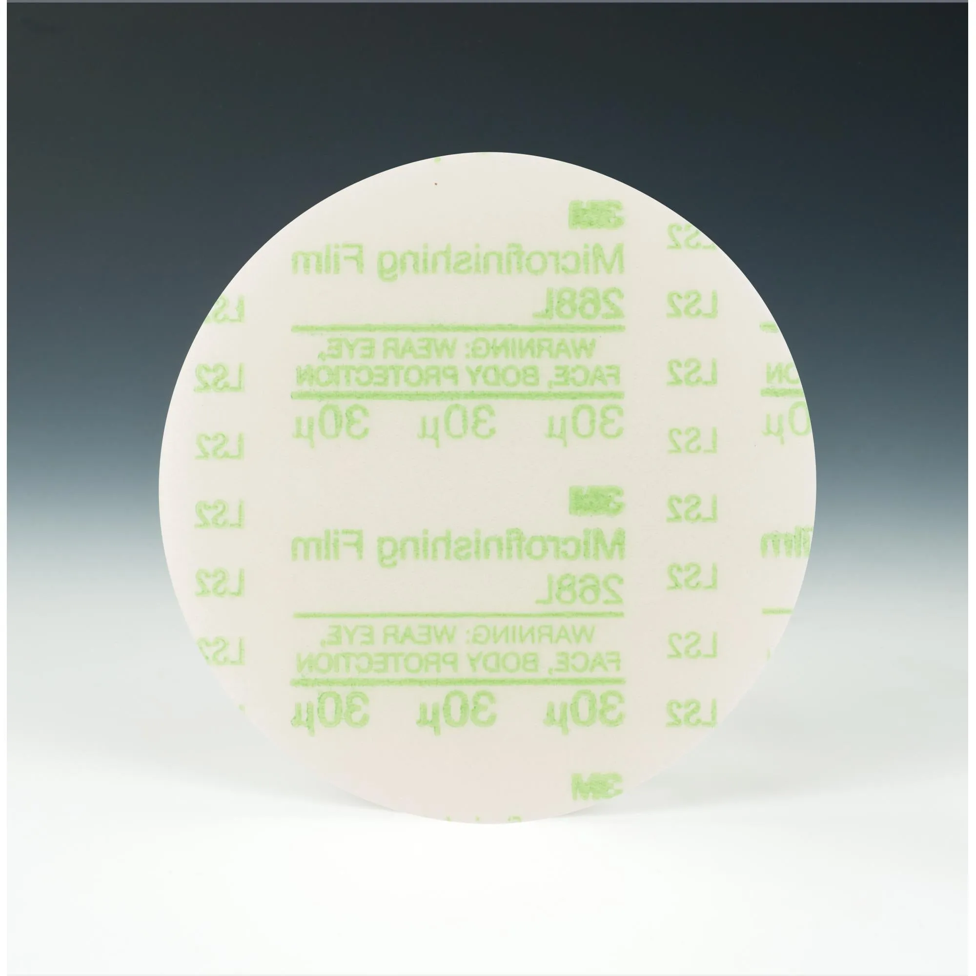 3M Hookit Microfinishing Film Disc 268L, 30 Mic 3MIL, Type D, 5 in xNH