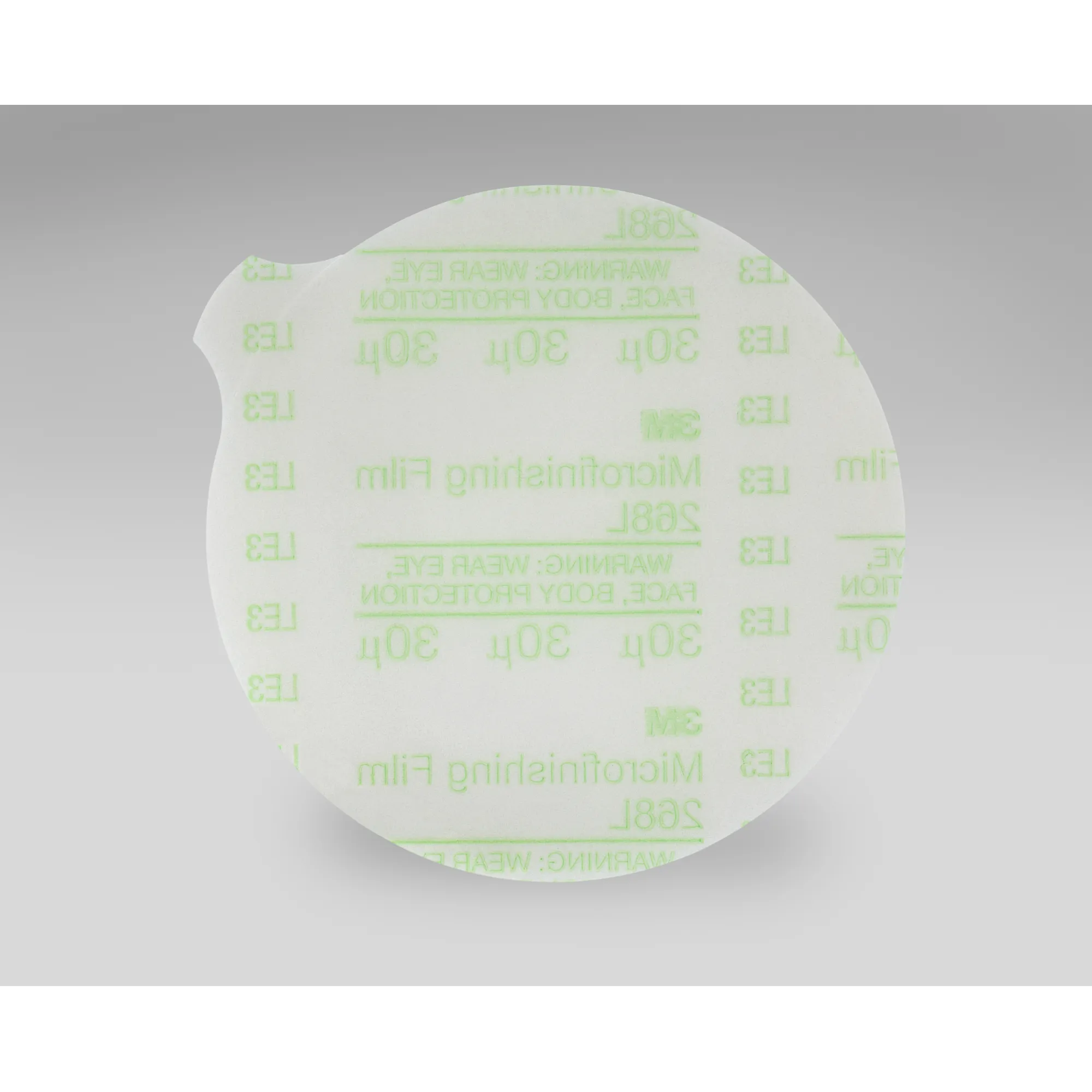 3M Hookit Microfinishing Film Disc 268L, 40 Mic 3MIL, Type D, 2 in x5/8 in