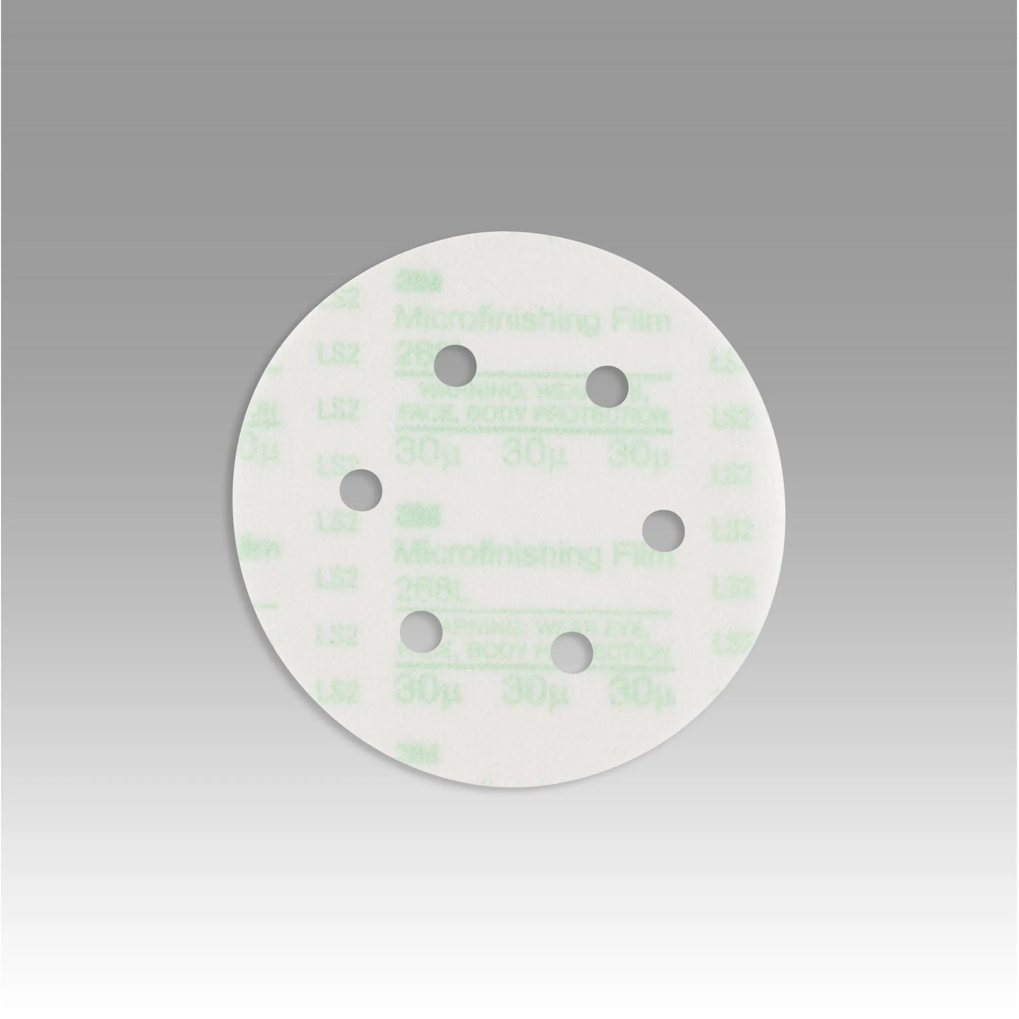 3M Hookit Microfinishing Film Disc 268L, D/F, Type D, 6 in x NH 6
