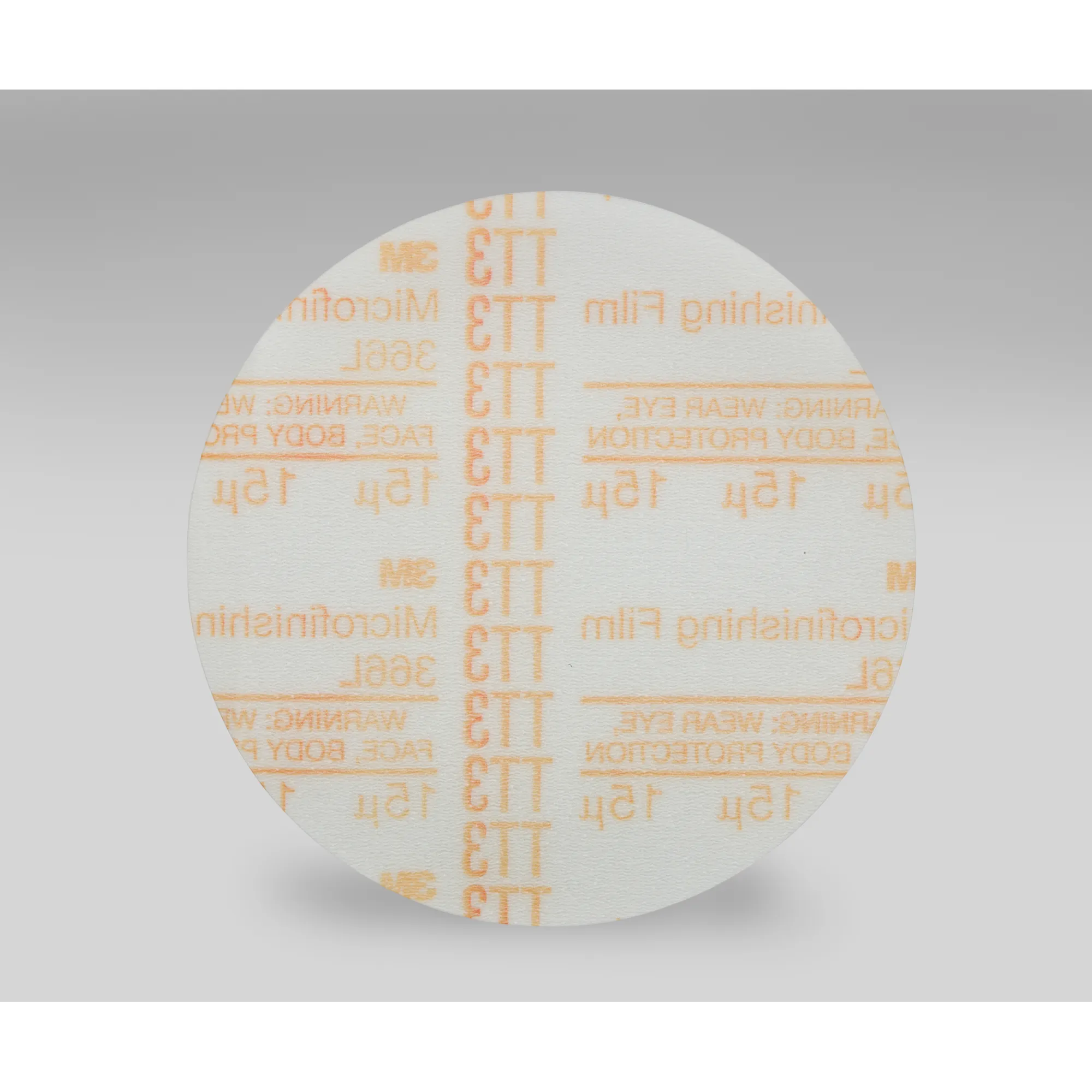 3M Hookit Microfinishing Film Disc 366L, 15 Mic 3MIL, Type D, 6 in xNH
