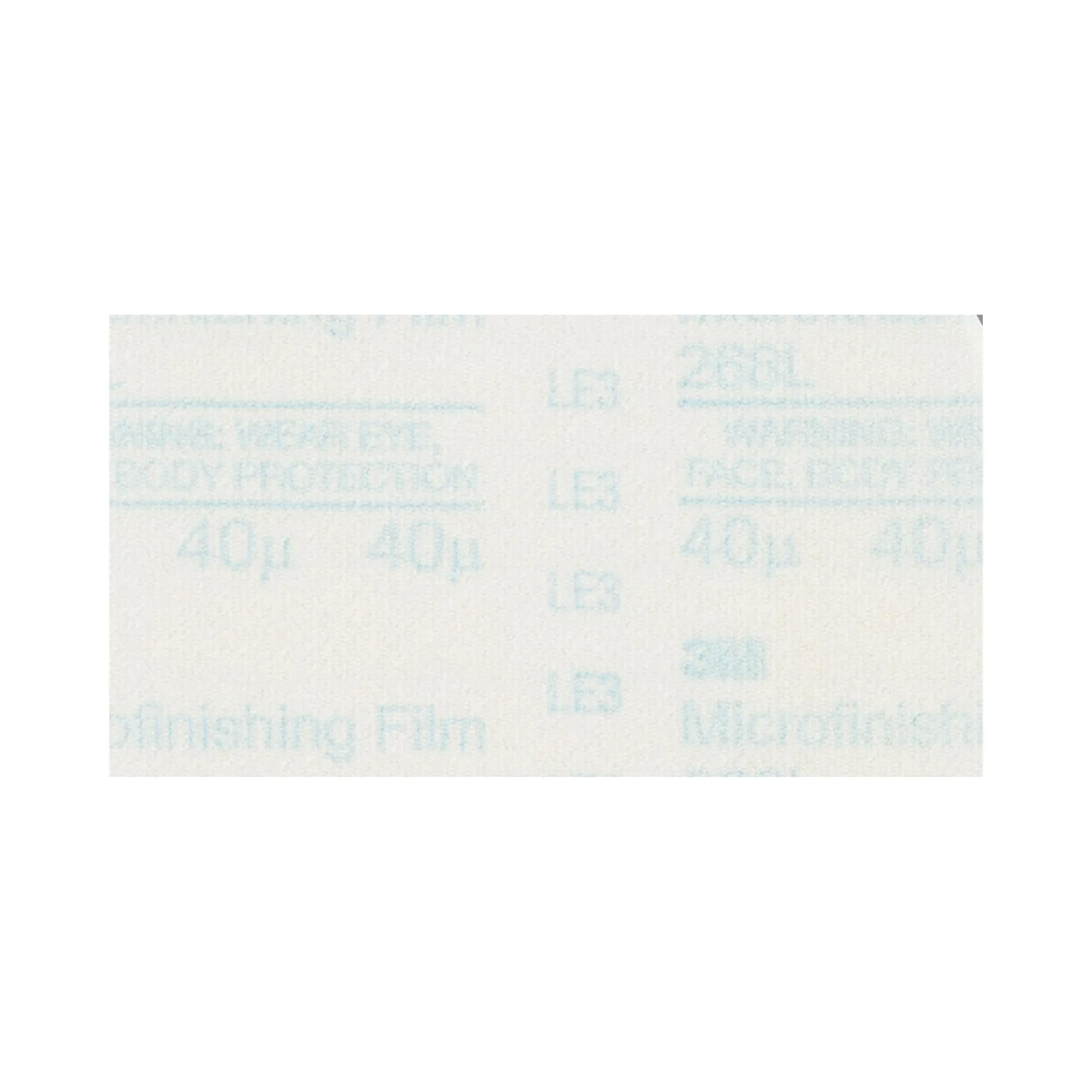 3M Microfinishing PSA Film Type D Sheet 268L, 12 in x 14 in 60 Mic,25/Bag