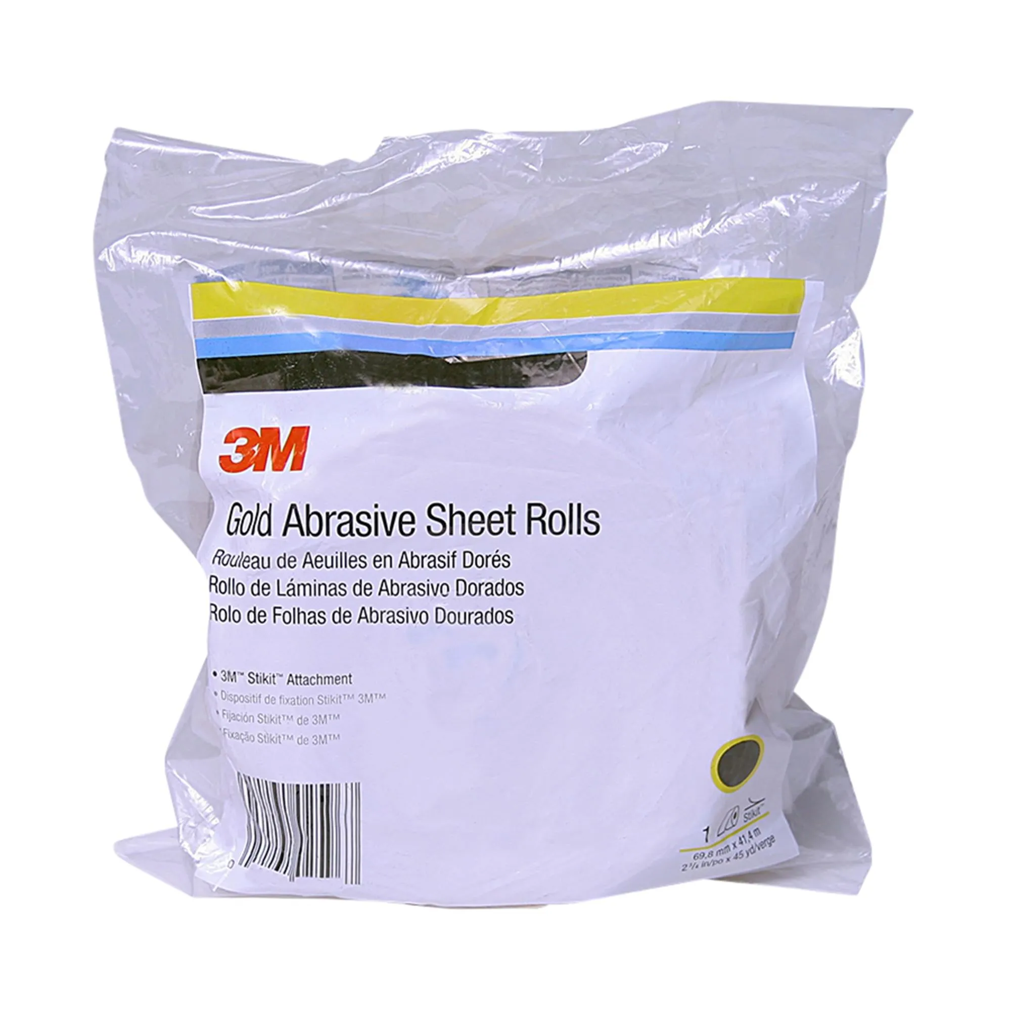3M Stickit Gold Abrasive Sheet Roll 02698, 4 1/2 in x 20 yd,P80