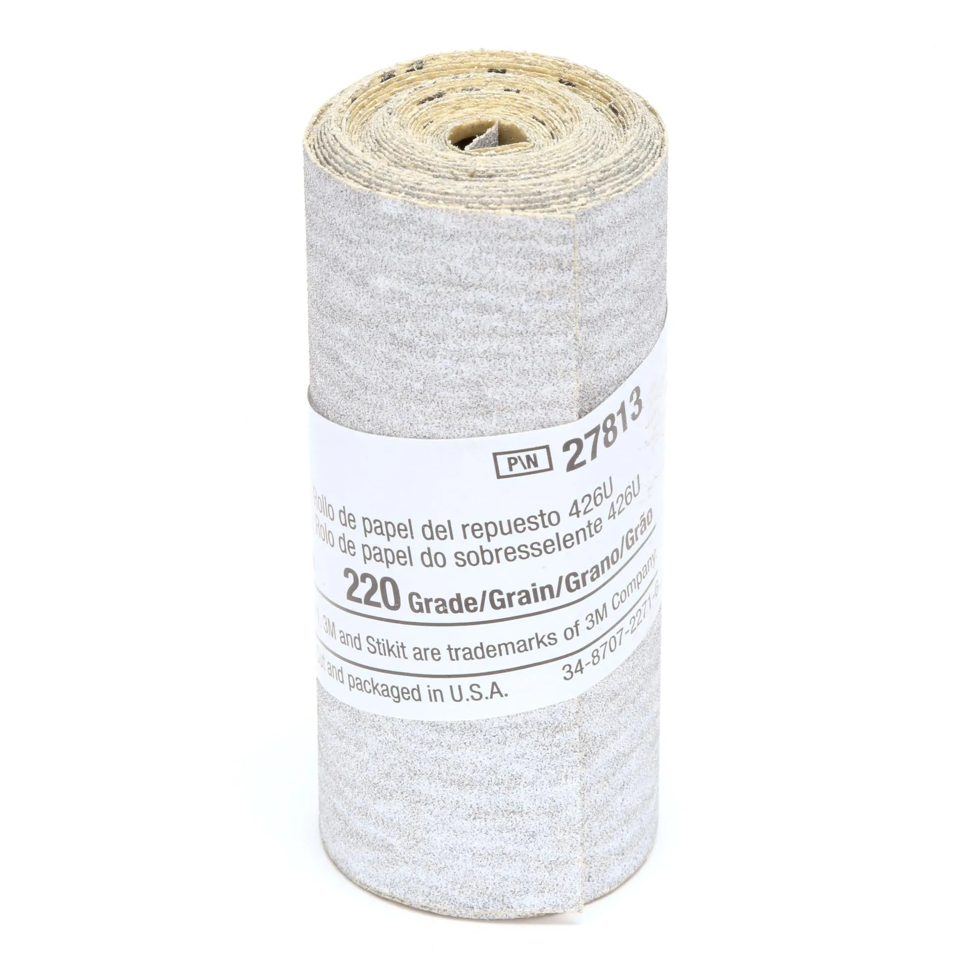 3M Stikit Paper Refill Roll 426U, 2-1/2 in x 95 in 220 A-weight,10/Carton