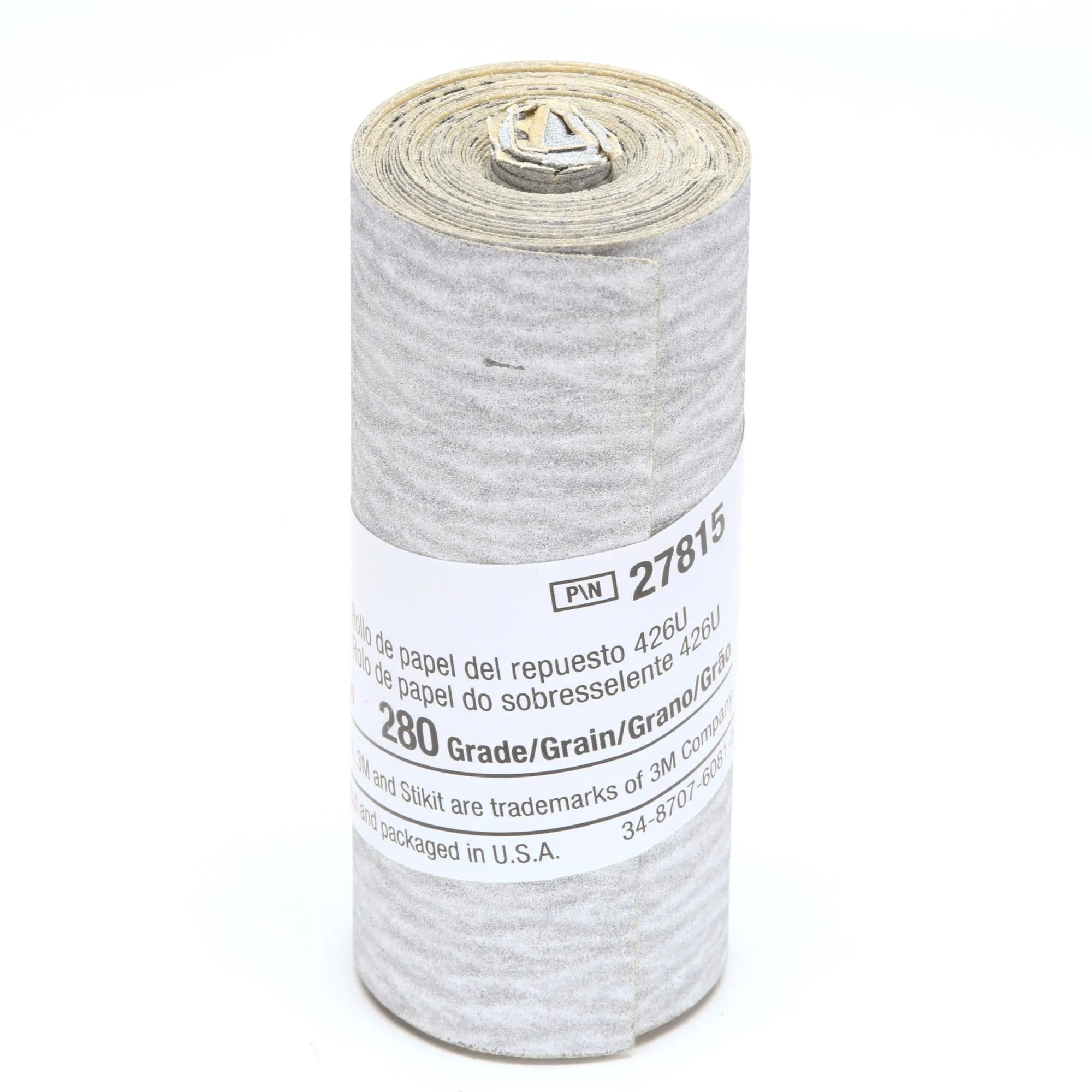 3M Stikit Paper Refill Roll 426U, 280 A-weight, 2-1/2 in x 100 in,10/Carton