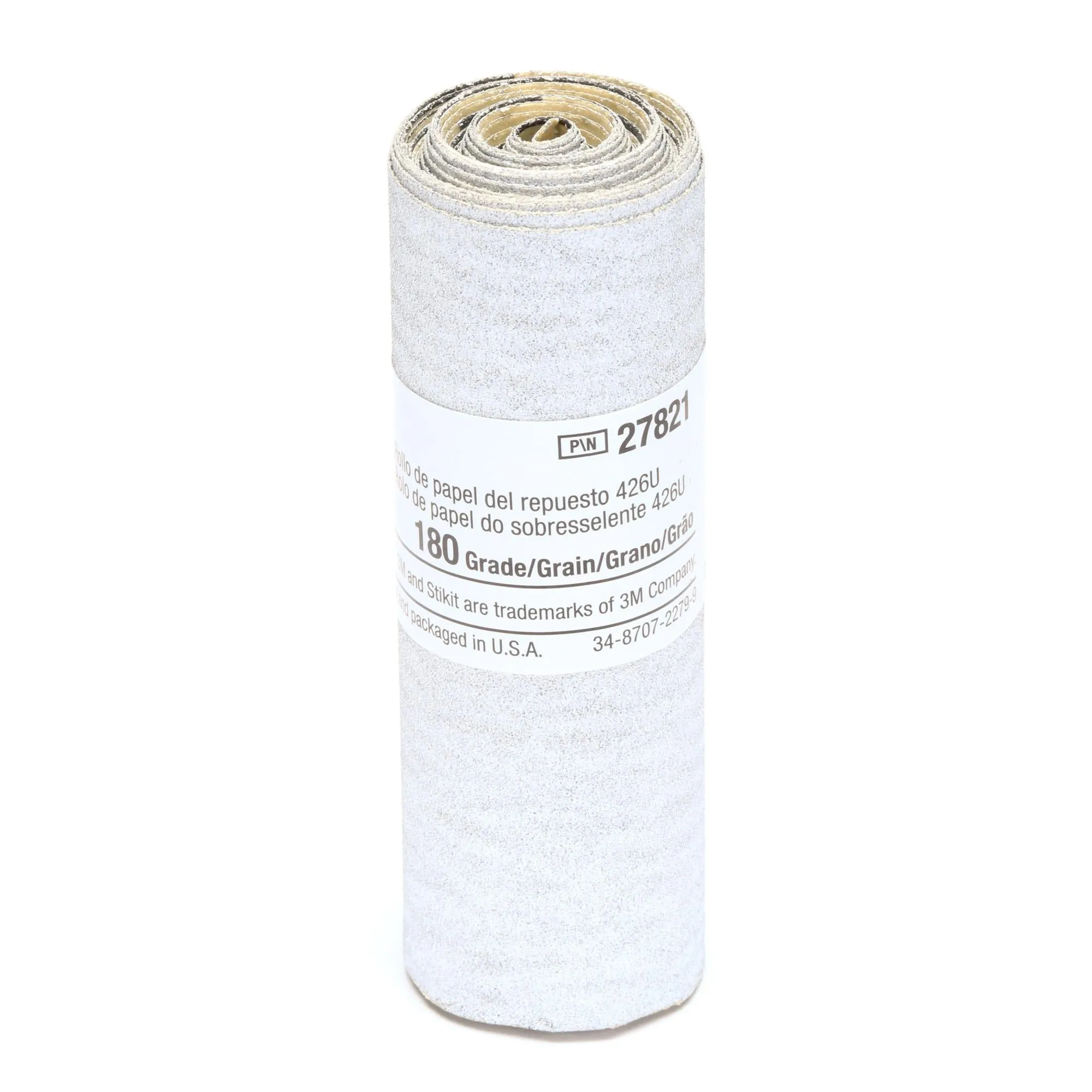 3M Stikit Paper Refill Roll 426U, 3-1/4 in x 85 in 180 A-weight,10/Carton