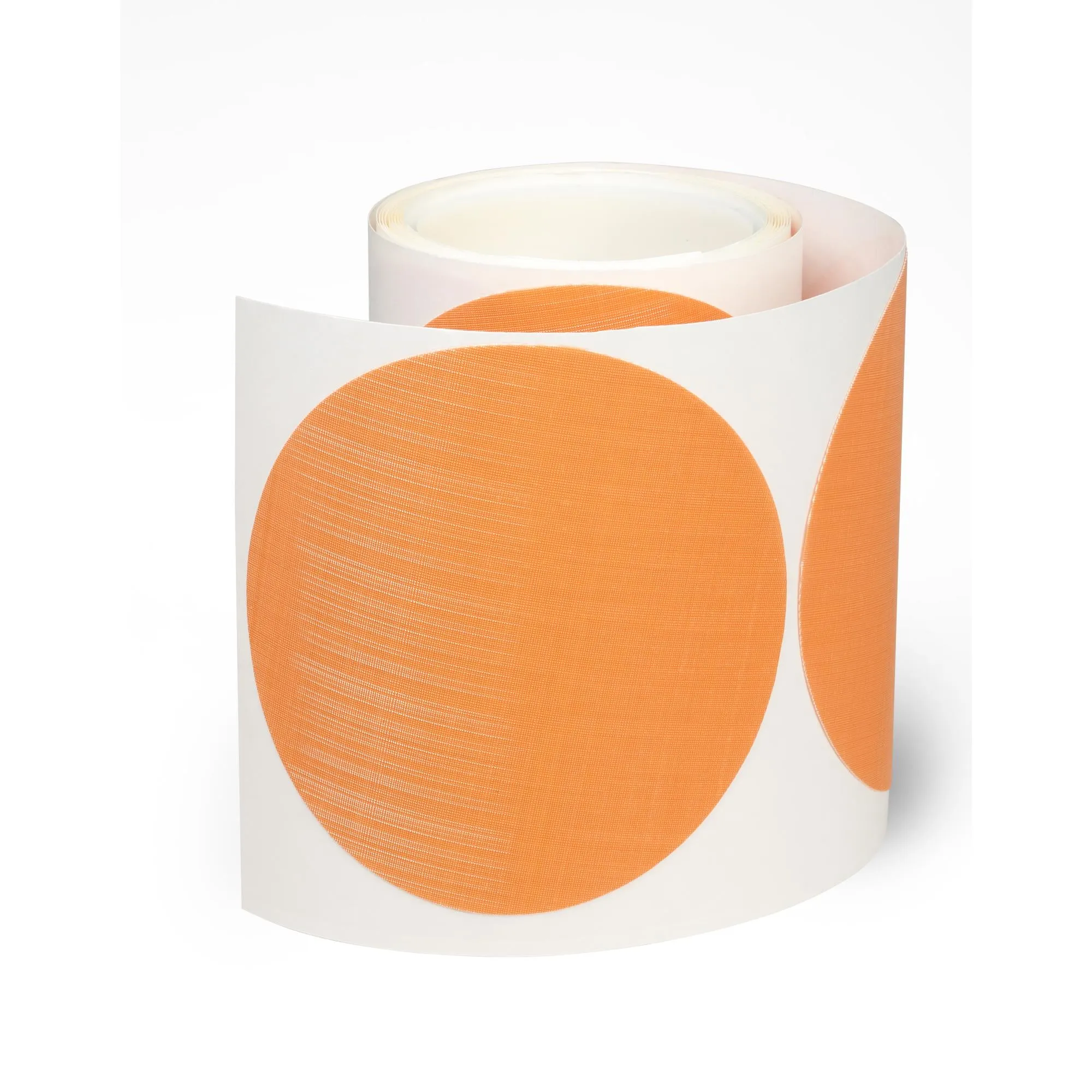 3M Trizact PSA Film Disc Roll 268XA, A5 3MIL, Orange, 5 in x NH, Die500X