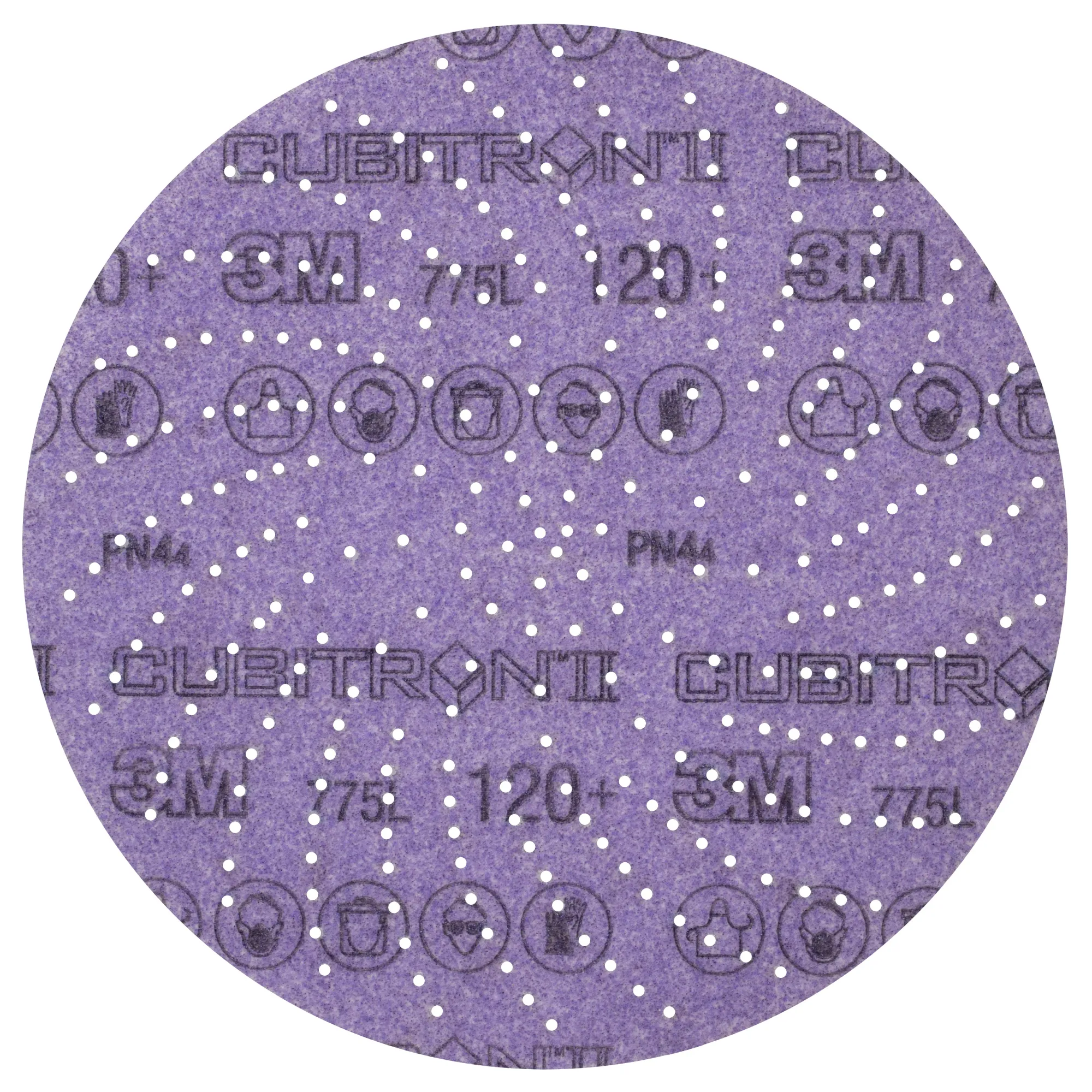 3M Xtract Cubitron II Film Disc 775L, 120 , 8 in, Die 800LG,50/Carton