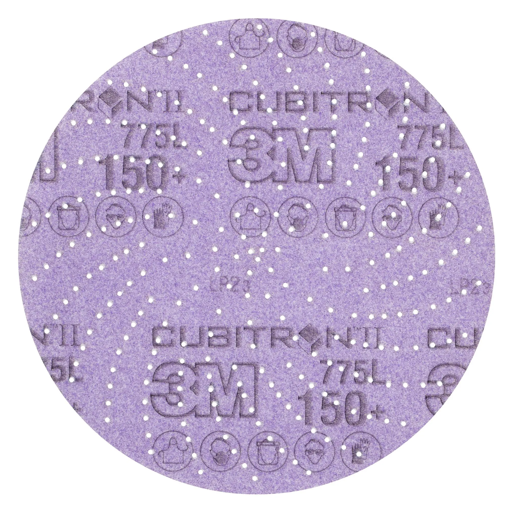 3M Xtract Cubitron II Film Disc 775L, 150 , 8 in, Die 800LG,50/Carton