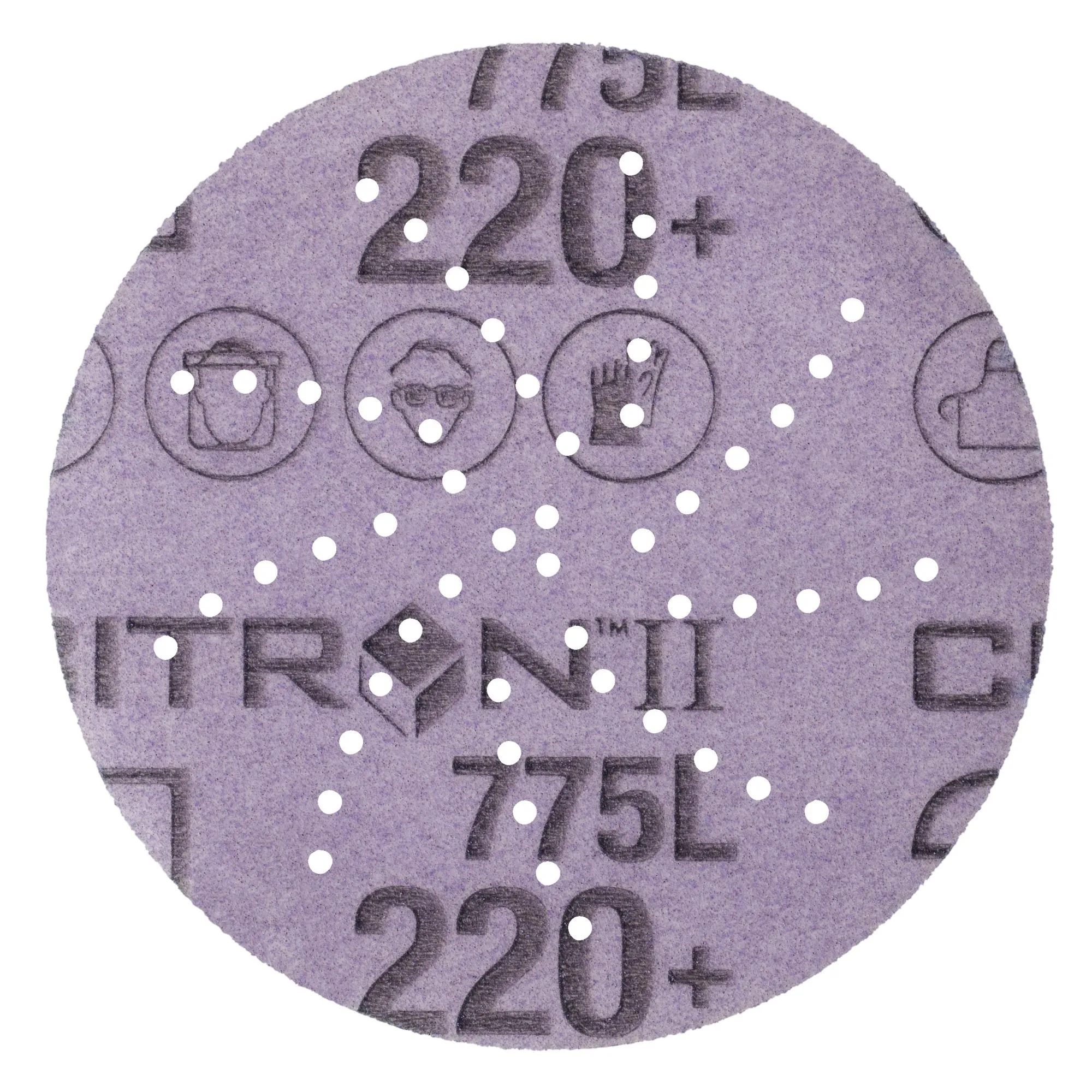 3M Xtract Cubitron II Film Disc 775L, 220 , 3 in, Die 300DS,50/Carton
