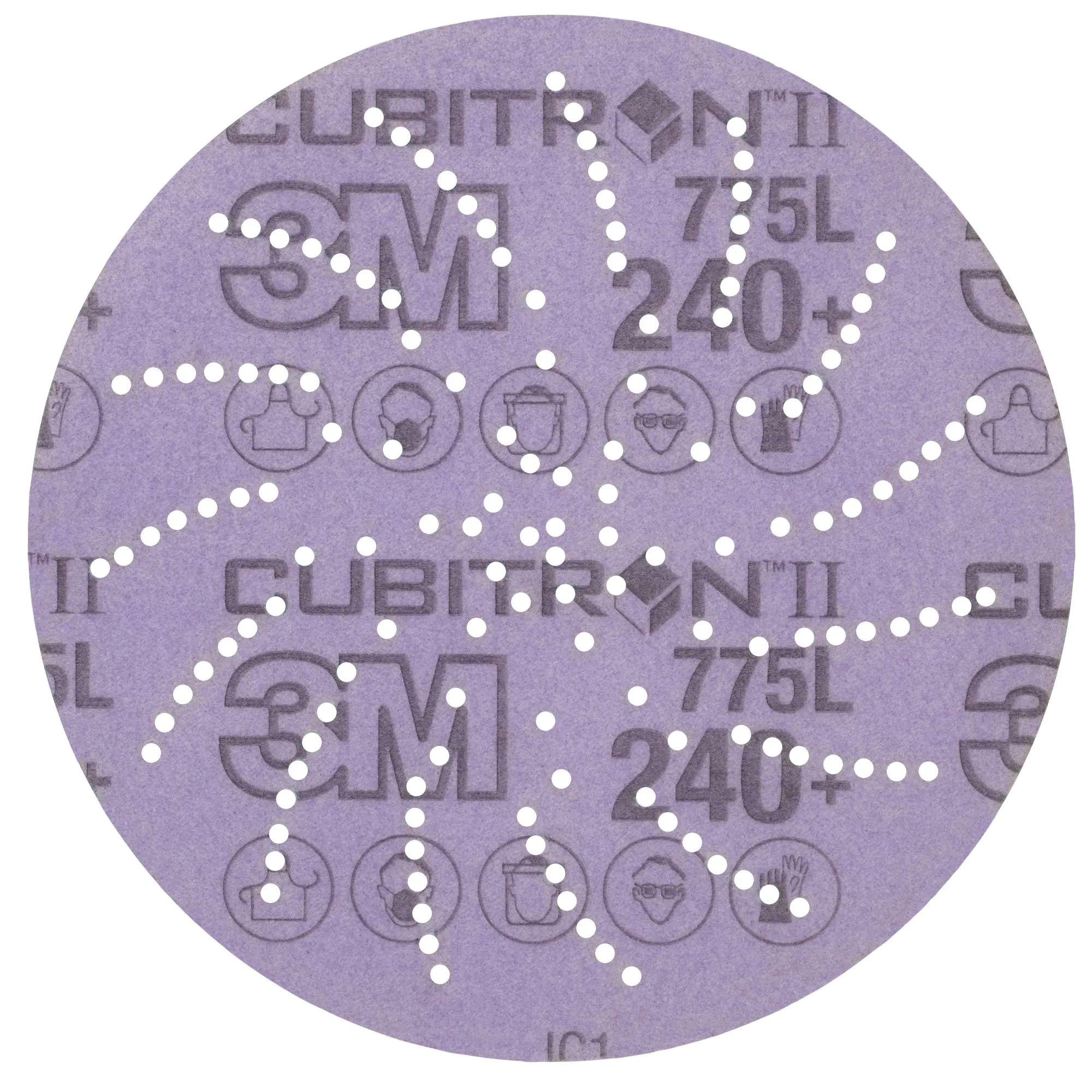 3M Xtract Cubitron II Film Disc 775L, 240 , 5 in, Die 500LG,50/Carton