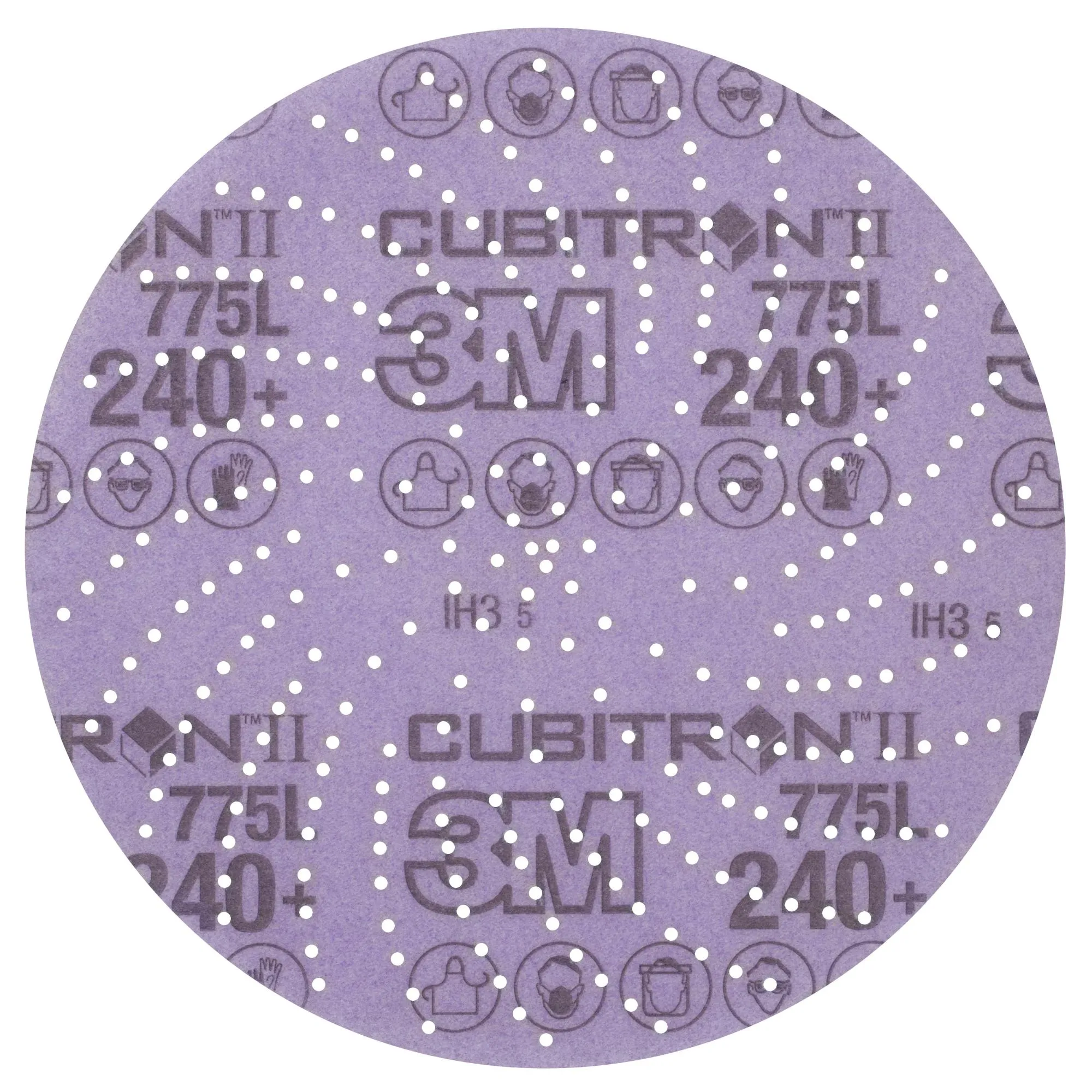 3M Xtract Cubitron II Film Disc 775L, 240 , 8 in, Die 800LG,50/Carton