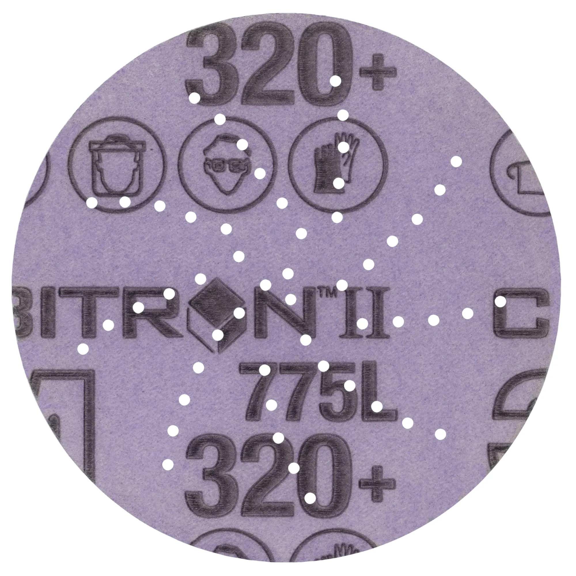 3M Xtract Cubitron II Film Disc 775L, 320 , 3 in, Die 300DS,50/Carton