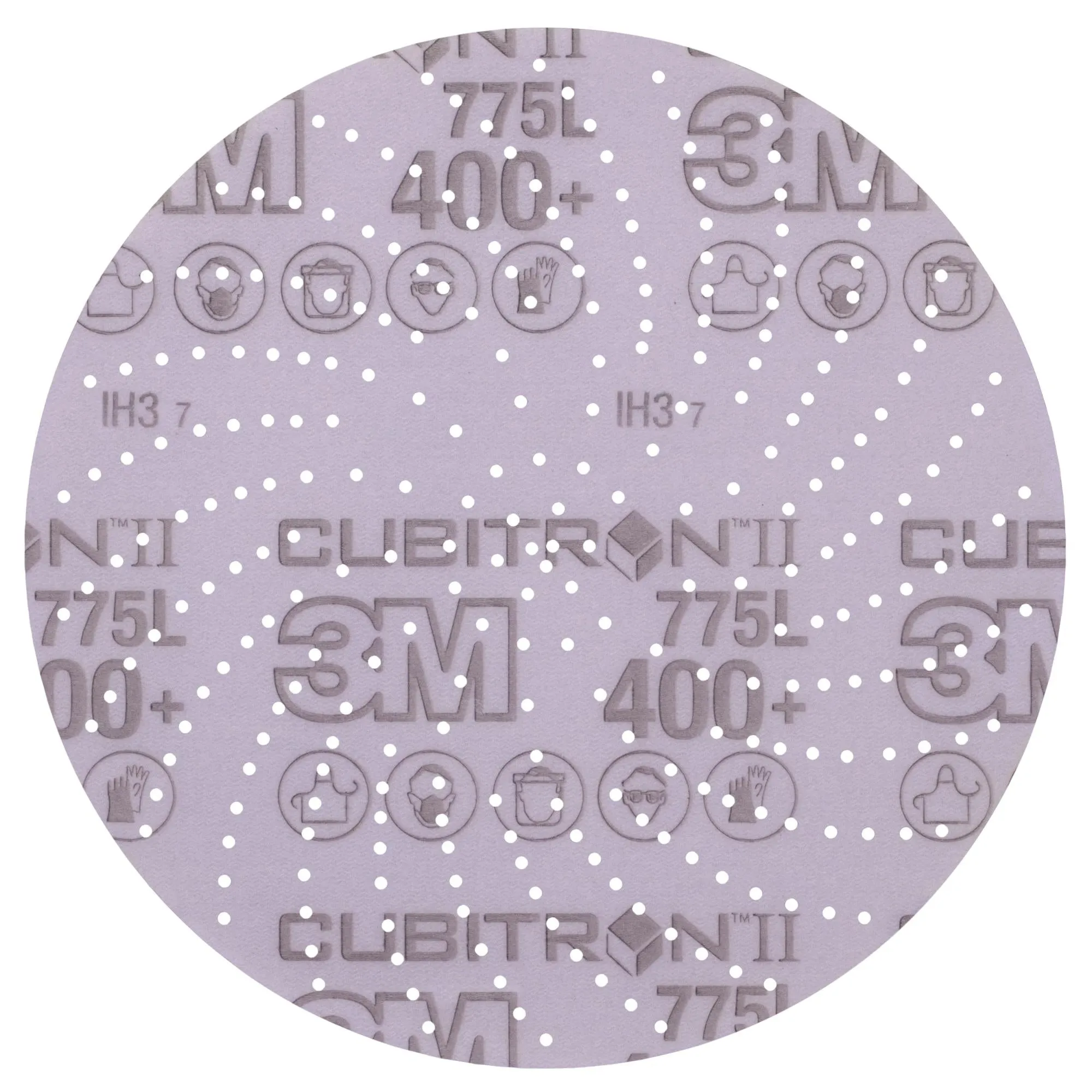 3M Xtract Cubitron II Film Disc 775L, 400 , 8 in, Die 800LG,50/Carton