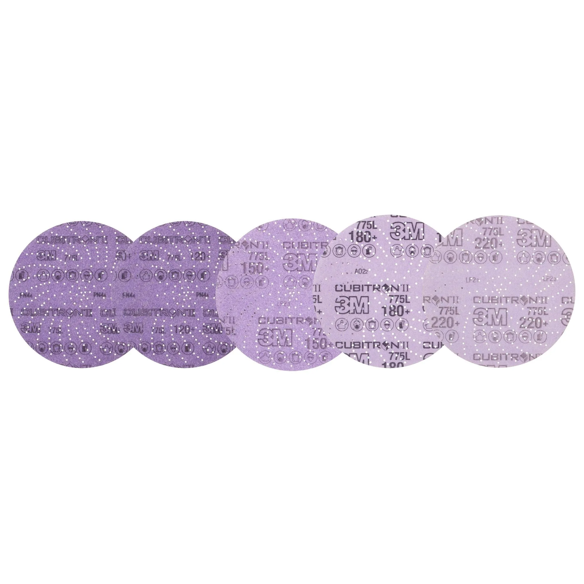 3M Xtract Cubitron II Film Disc 775L, 77554, 80  - 220 , 6 in, Die600LG