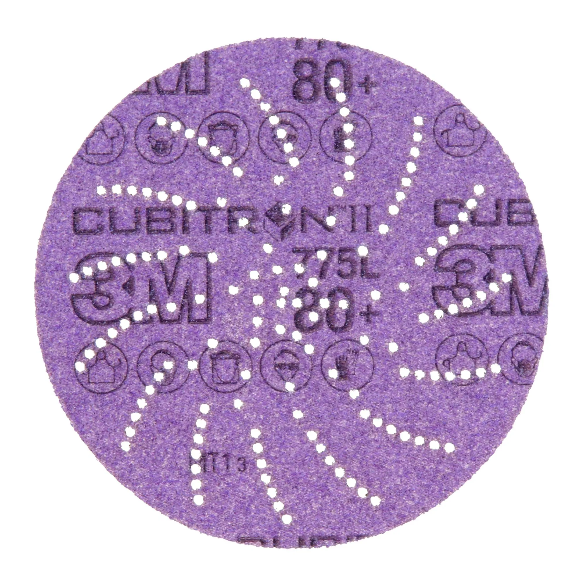 3M Xtract Cubitron II Film Disc 775L, 80 , 5 in, Die 500LG, 50/Carton