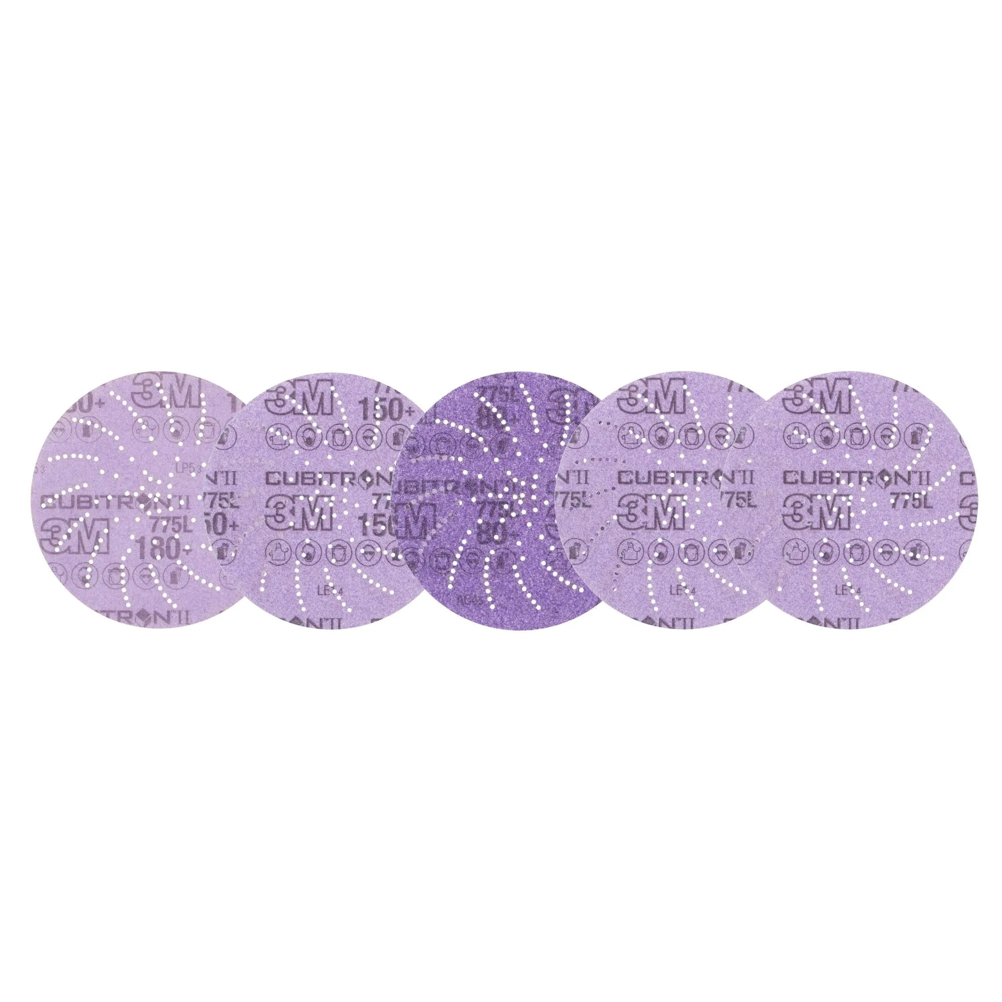 3M Xtract Cubitron II Film Disc 775L, 87338, 80  - 220 , 5 in,15/Pack