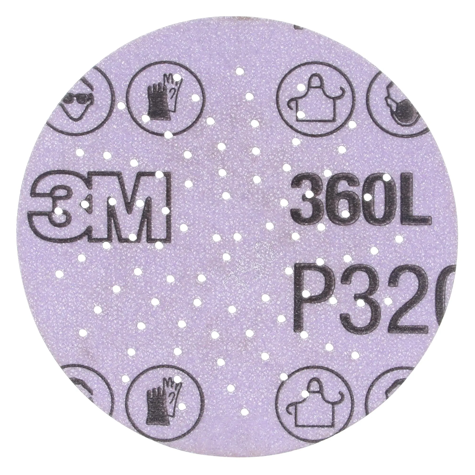 3M Xtract Film Disc 360L, 20824, P320 3MIL, 3 in, Die 300LG,100/Carton