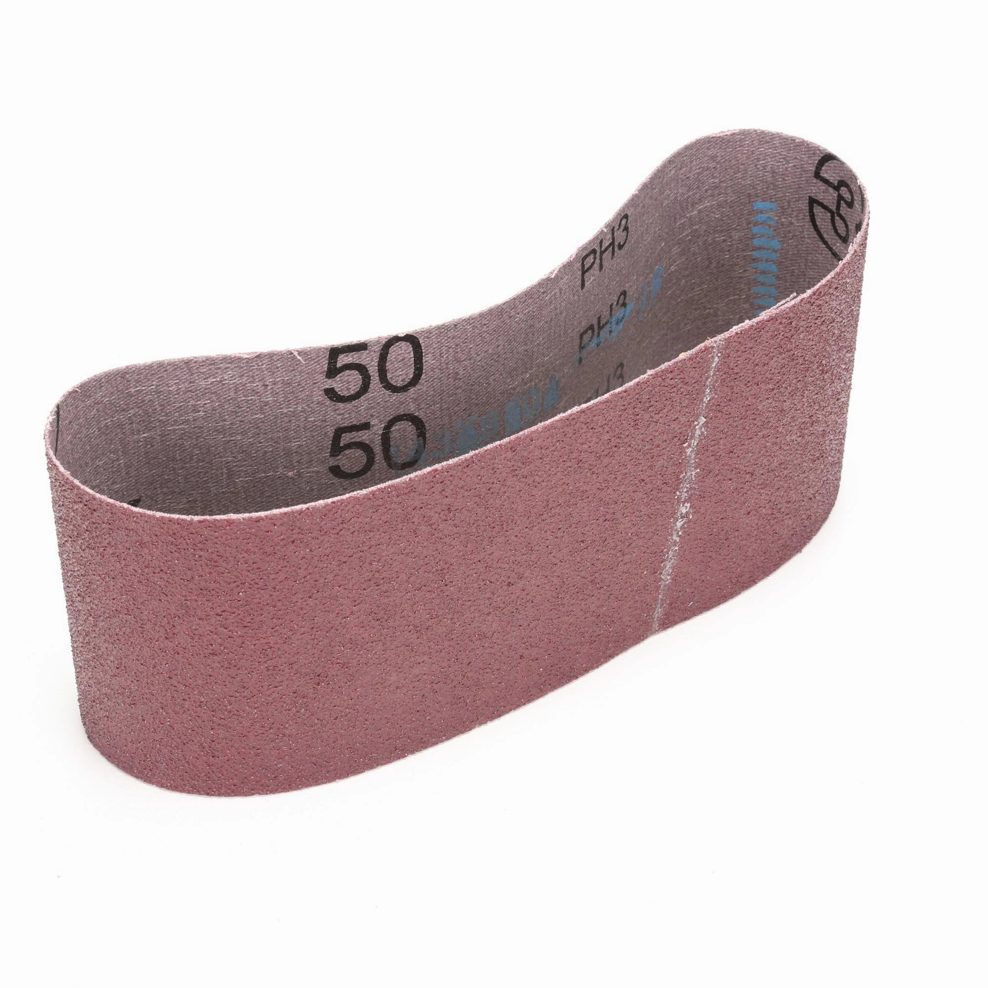 3M Cloth Belt 340D, 50 X-weight, 3 in x 18 in, Fabri-lok, Single-flex,5/Carton