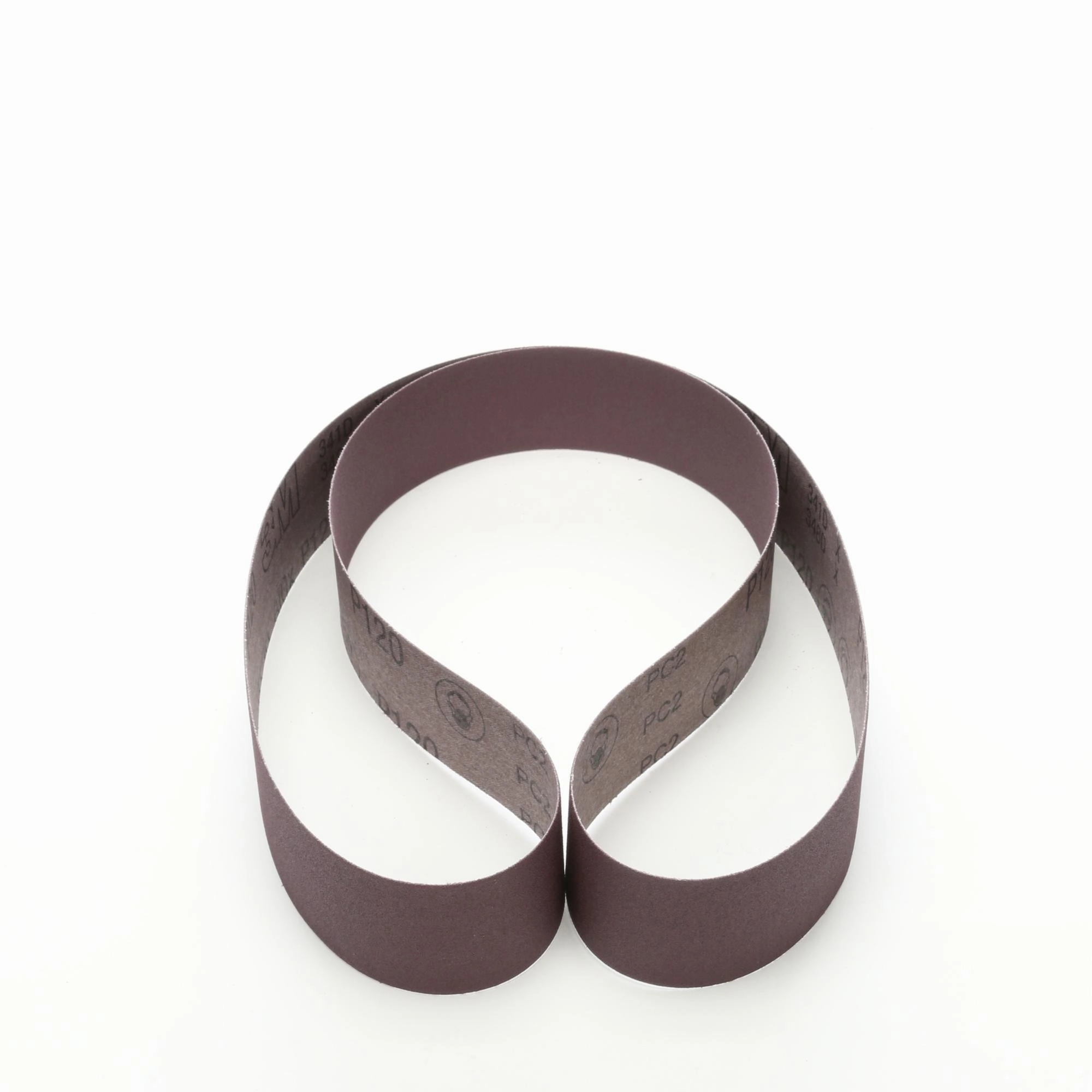 3M Cloth Belt 341D, P120 X-weight, 2 in x 60 in, Film-lok, Single-flex,25/Pac