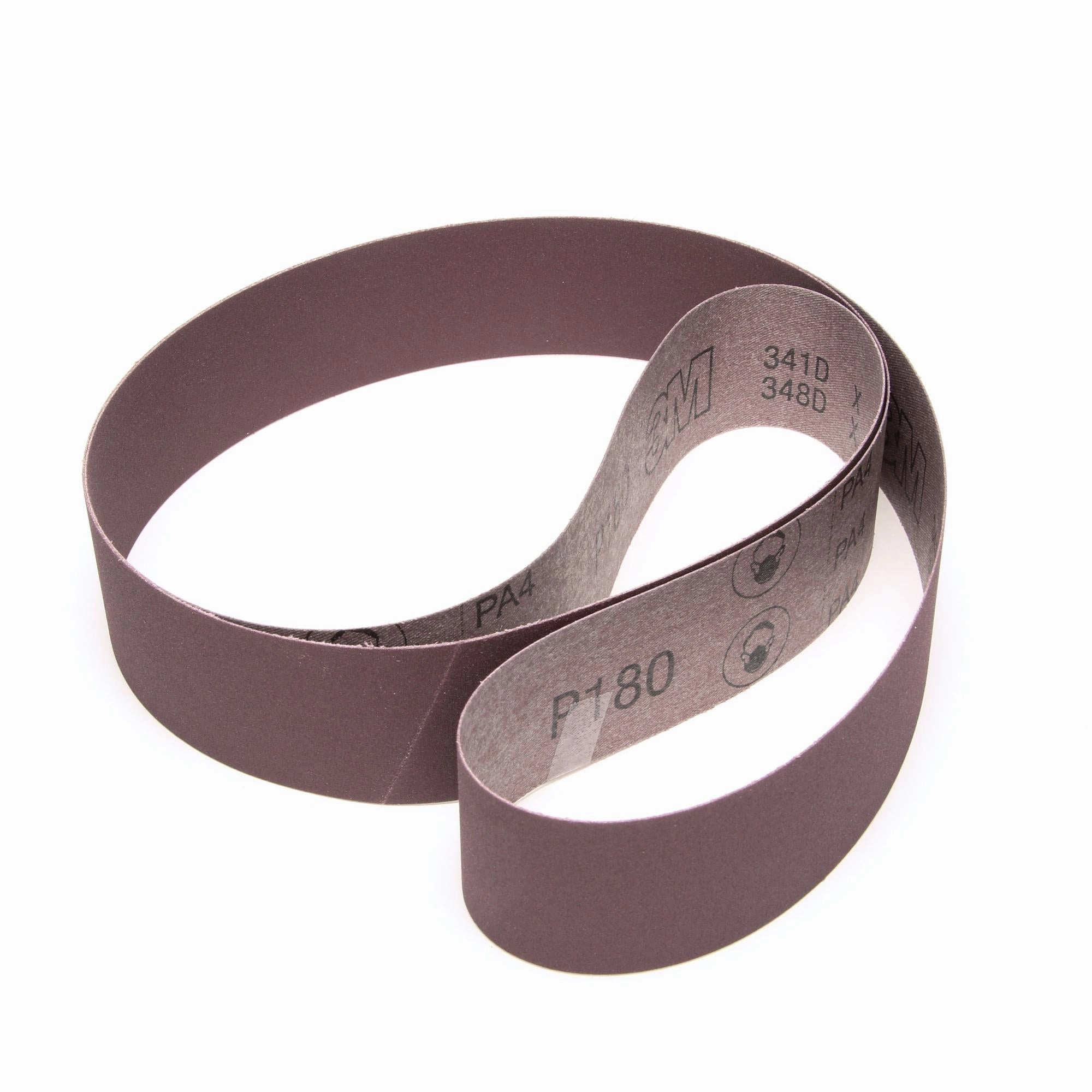 3M Cloth Belt 341D, P180 X-weight, 2 in x 48 in, Film-lok, Single-flex