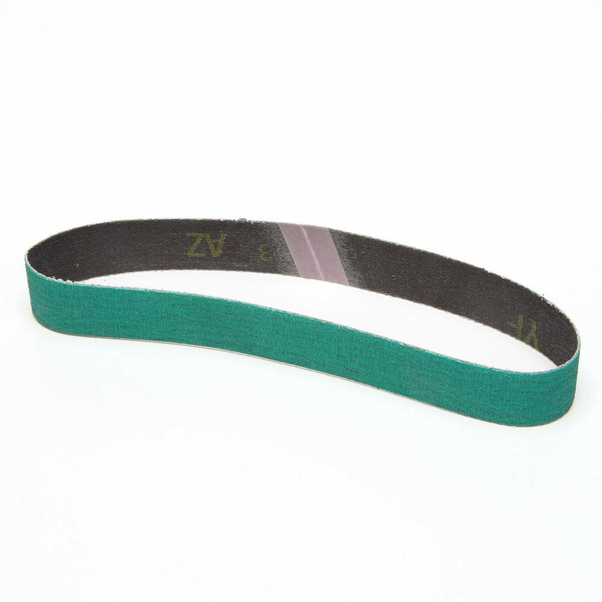 3M Cloth Belt 577F, 120 YF-weight, 1 in x 18 in, Fabri-lok,Single-flex, 50/Pac