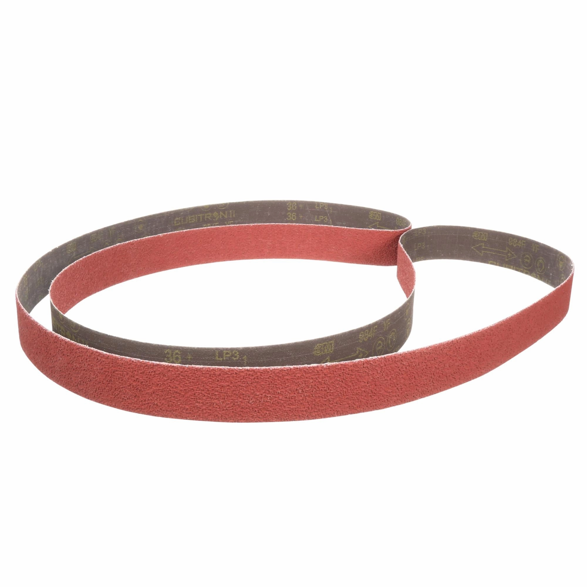 3M Cubitron II Cloth Belt 984F, 80  YF-weight, 3/4 in x 18 in,Fabri-lok