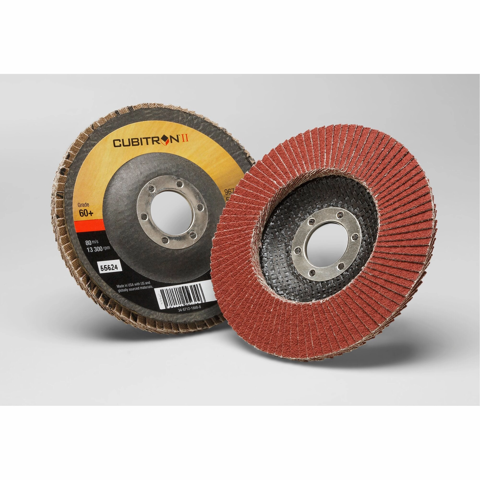 3M Cubitron II Flap Disc 967A, 60 , T29, 4-1/2 in x 7/8 in