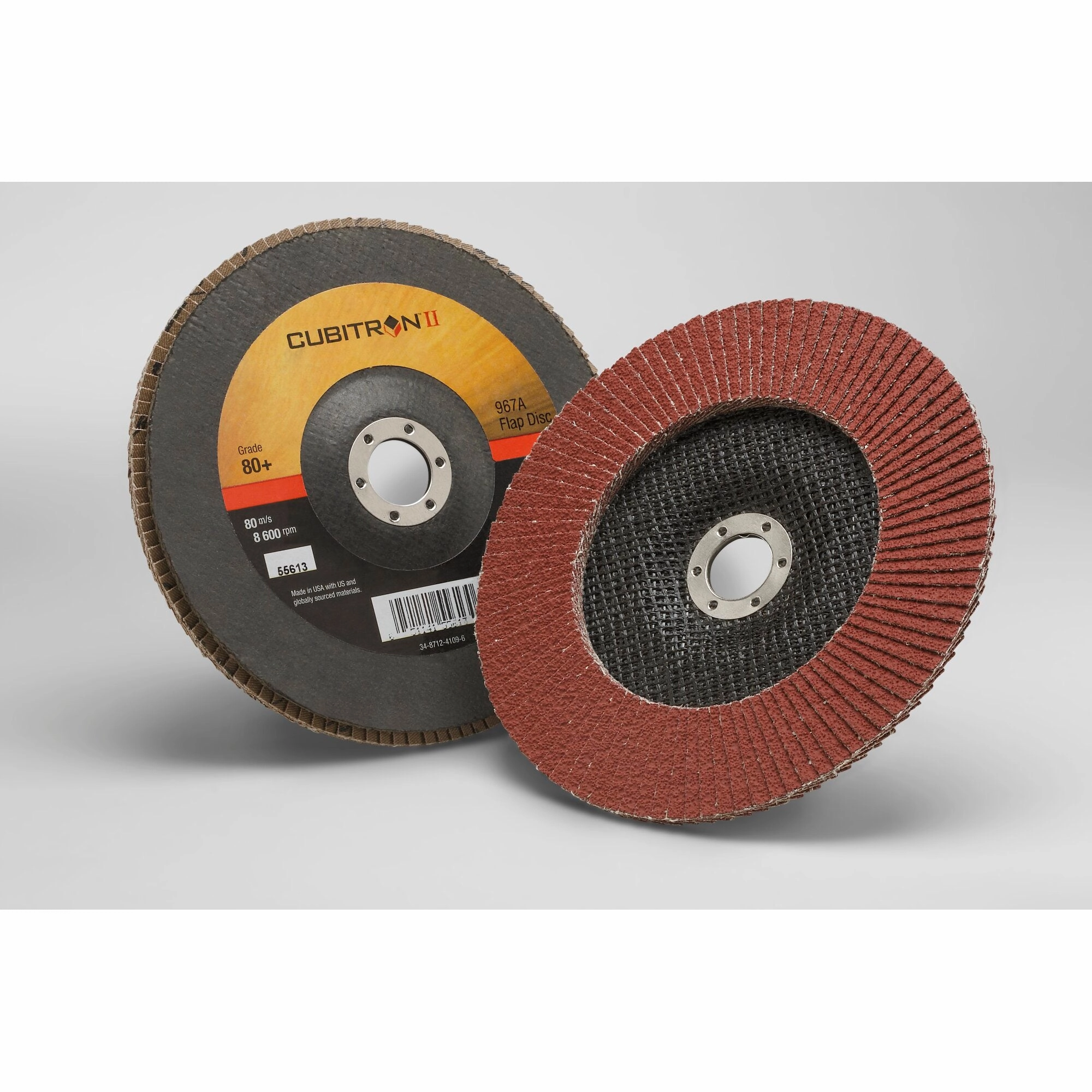3M Cubitron II Flap Disc 967A, 80 , T27, 7 in x 7/8 in