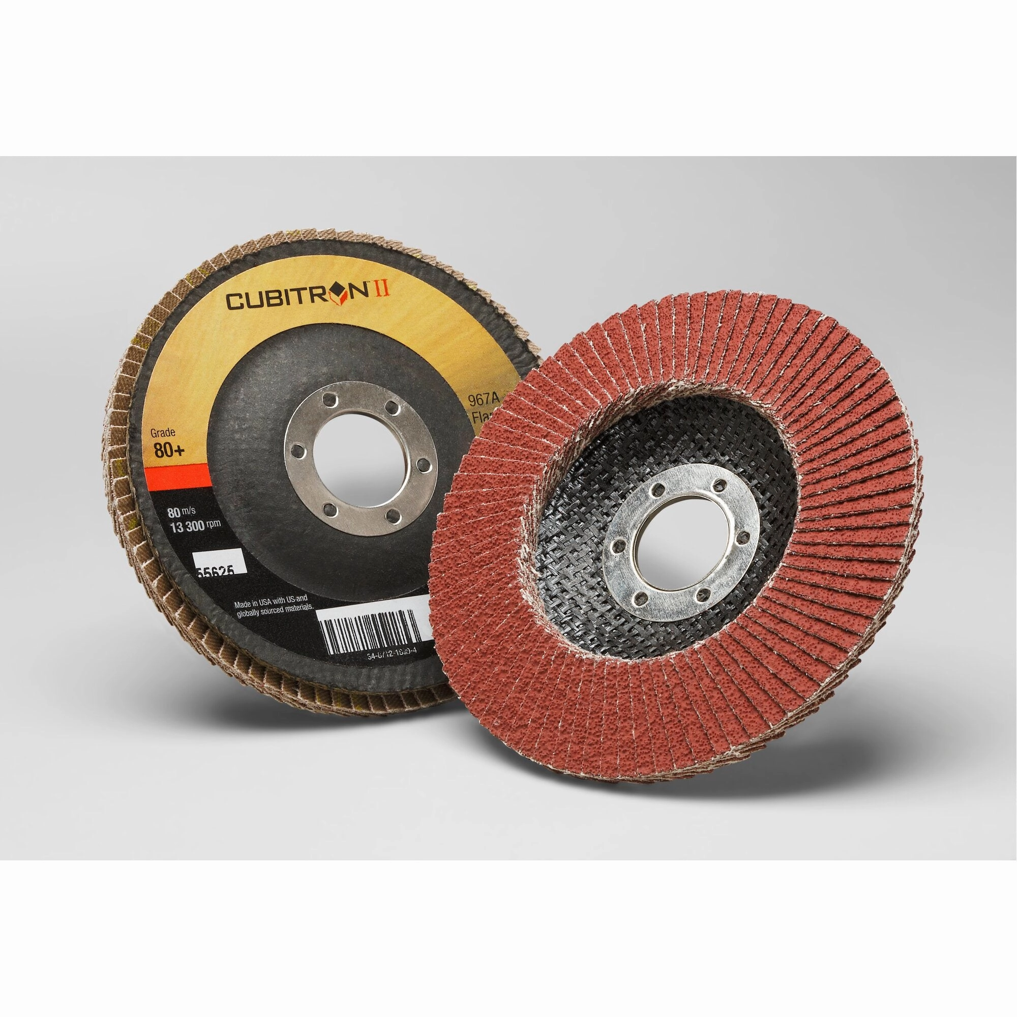 3M Cubitron II Flap Disc 967A, 80 , T29, 4-1/2 in x 7/8 in