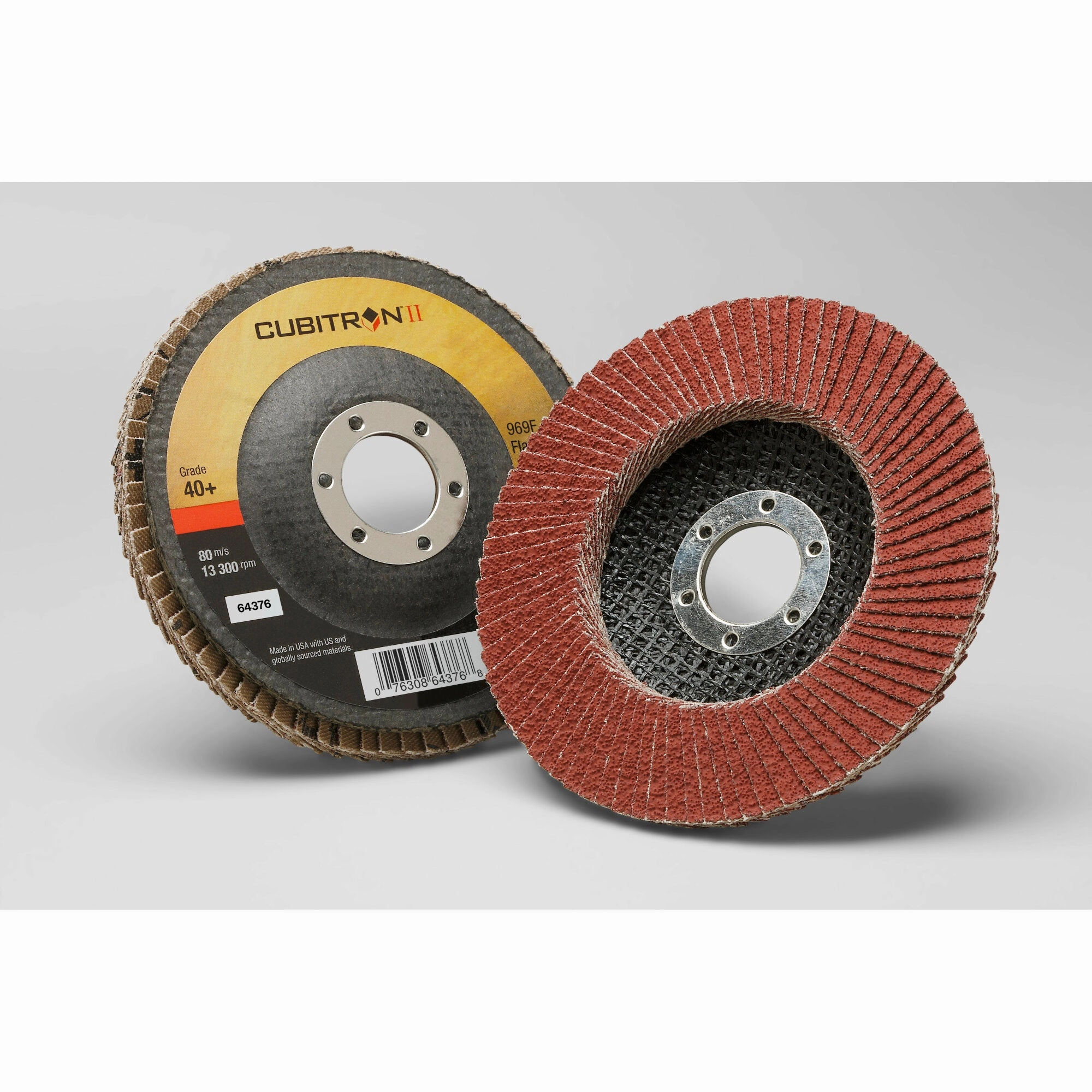 3M Cubitron II Flap Disc 969F, 40 , T27, 4-1/2 in x 7/8 in