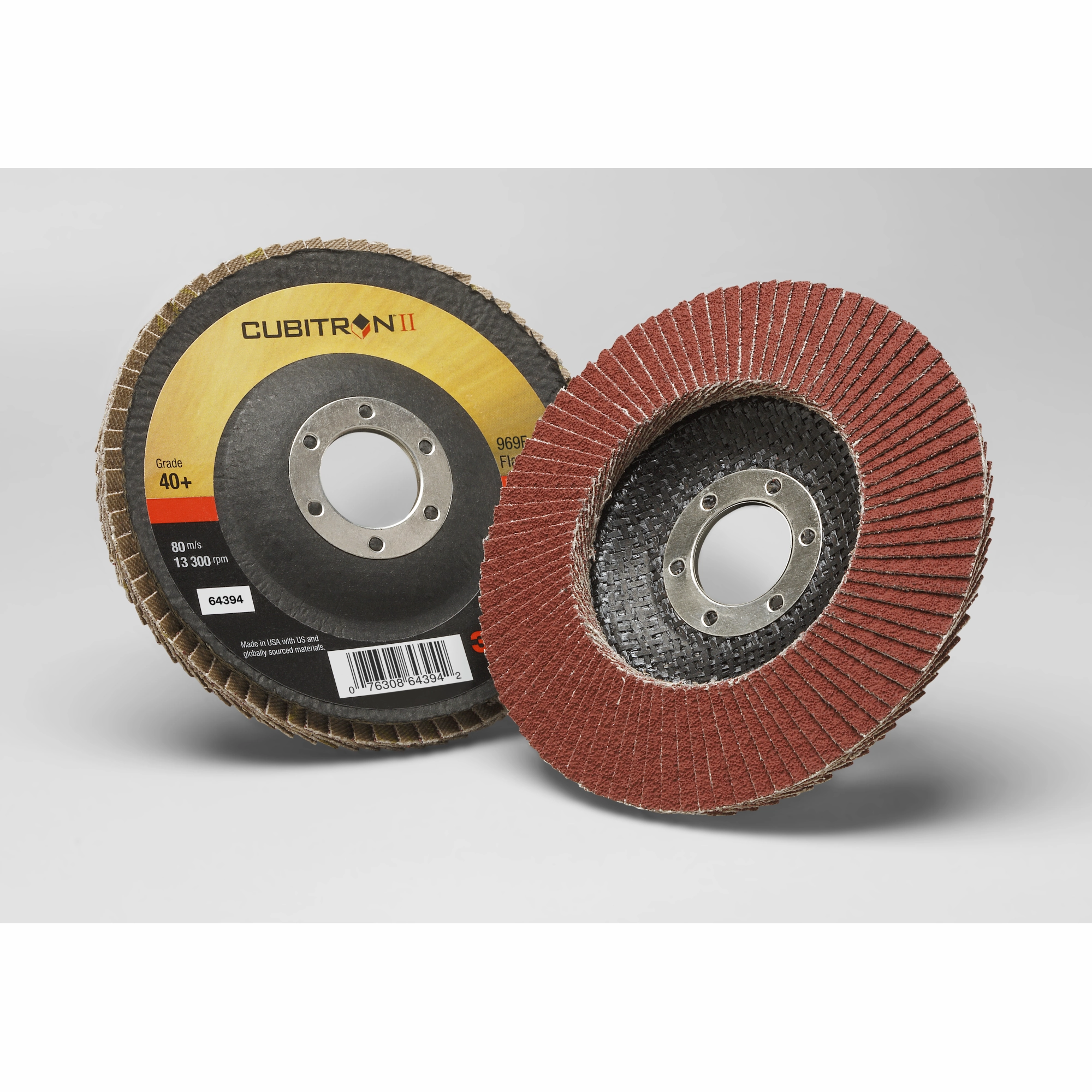 3M Cubitron II Flap Disc 969F, 40 , T29, 4-1/2 in x 7/8 in