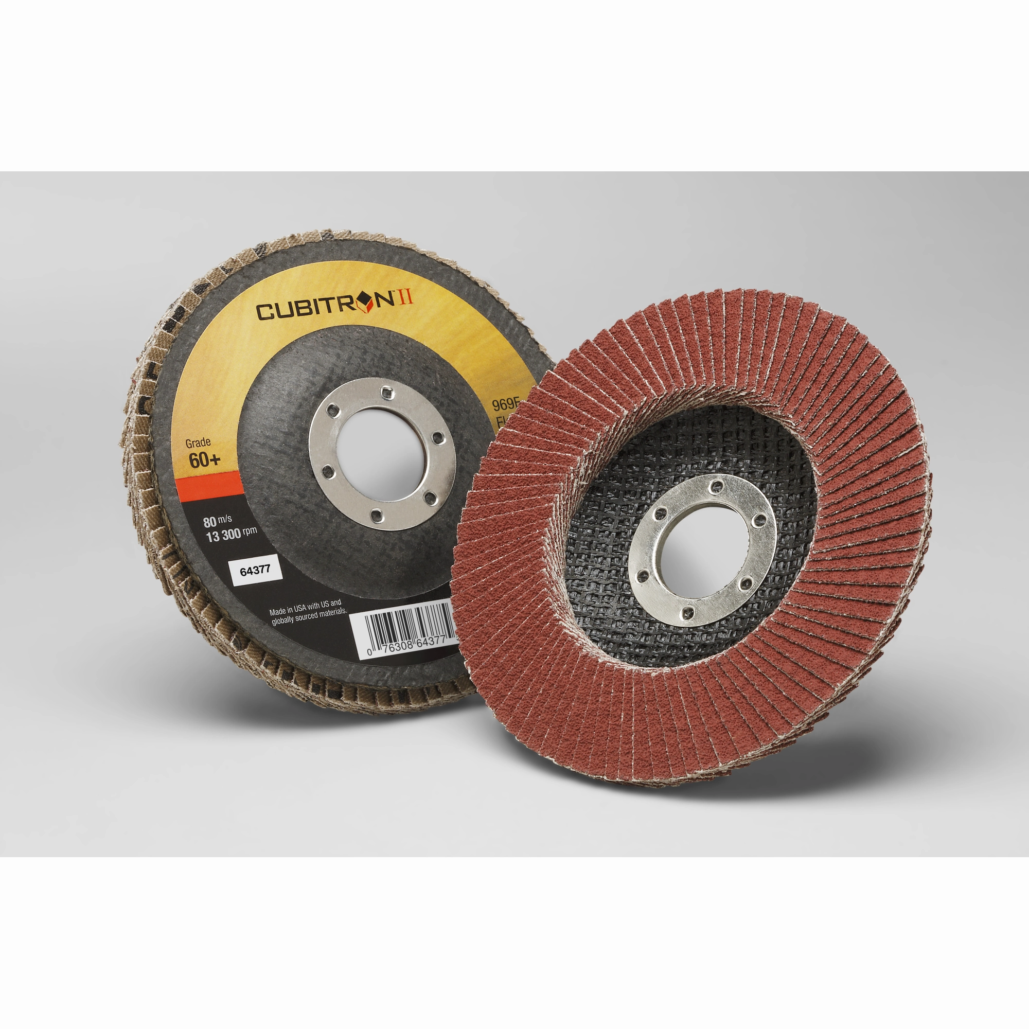 3M Cubitron II Flap Disc 969F, 60 , T27, 4-1/2 in x 7/8 in