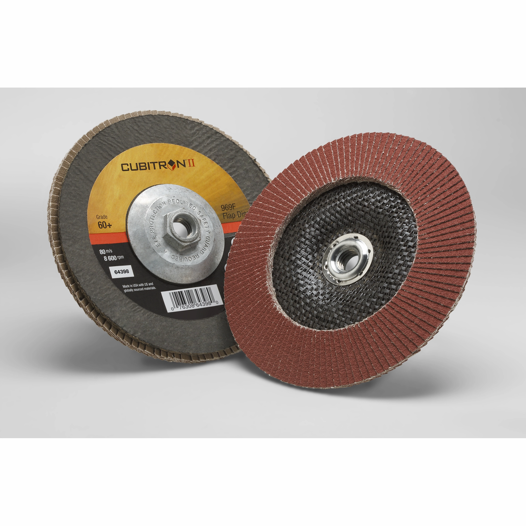 3M Cubitron II Flap Disc 969F, 60 , T29 Quick Change, 7 in x 5/8"-11