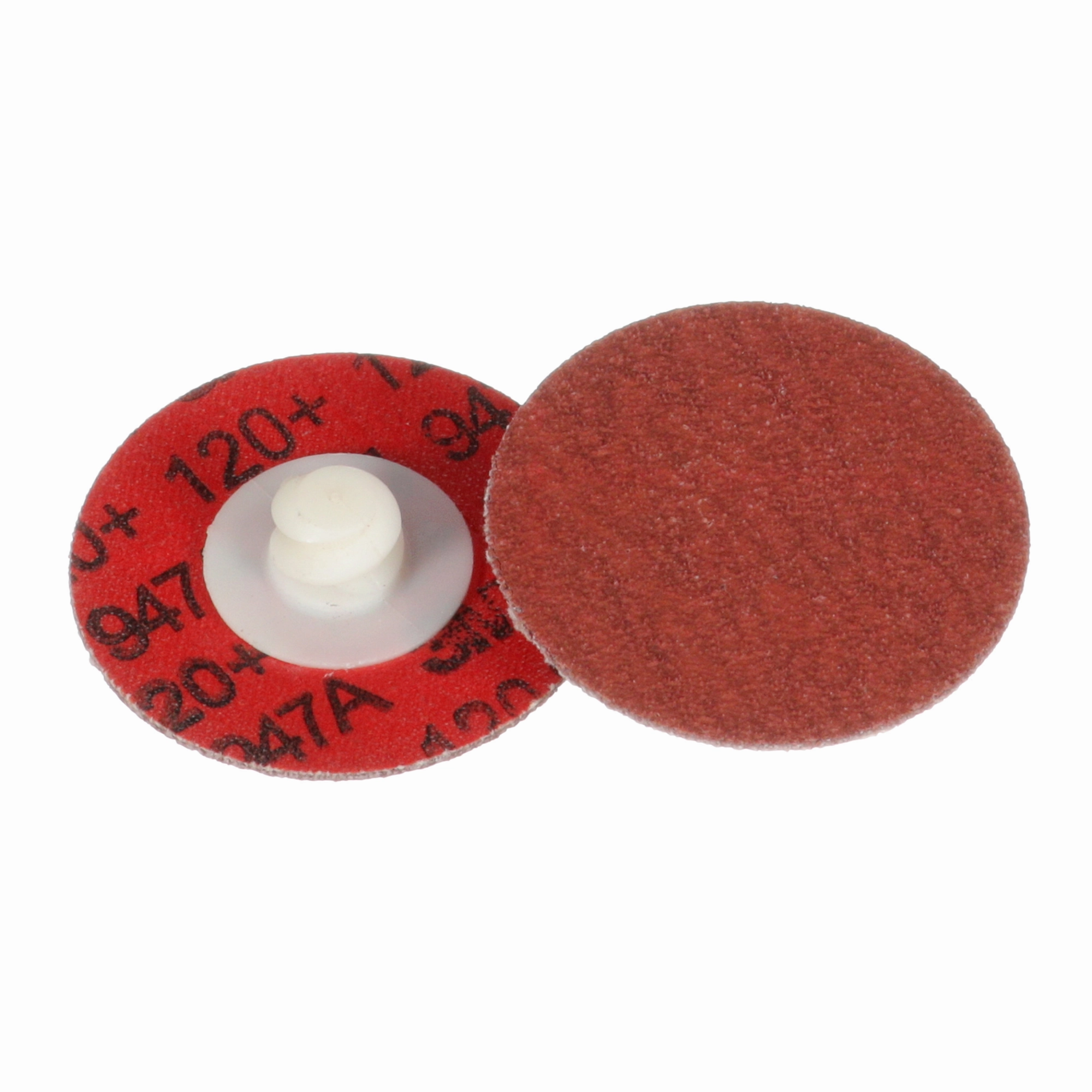 3M Cubitron II Roloc Durable Edge Disc 947A, 120 , X-weight, TR,Maroon