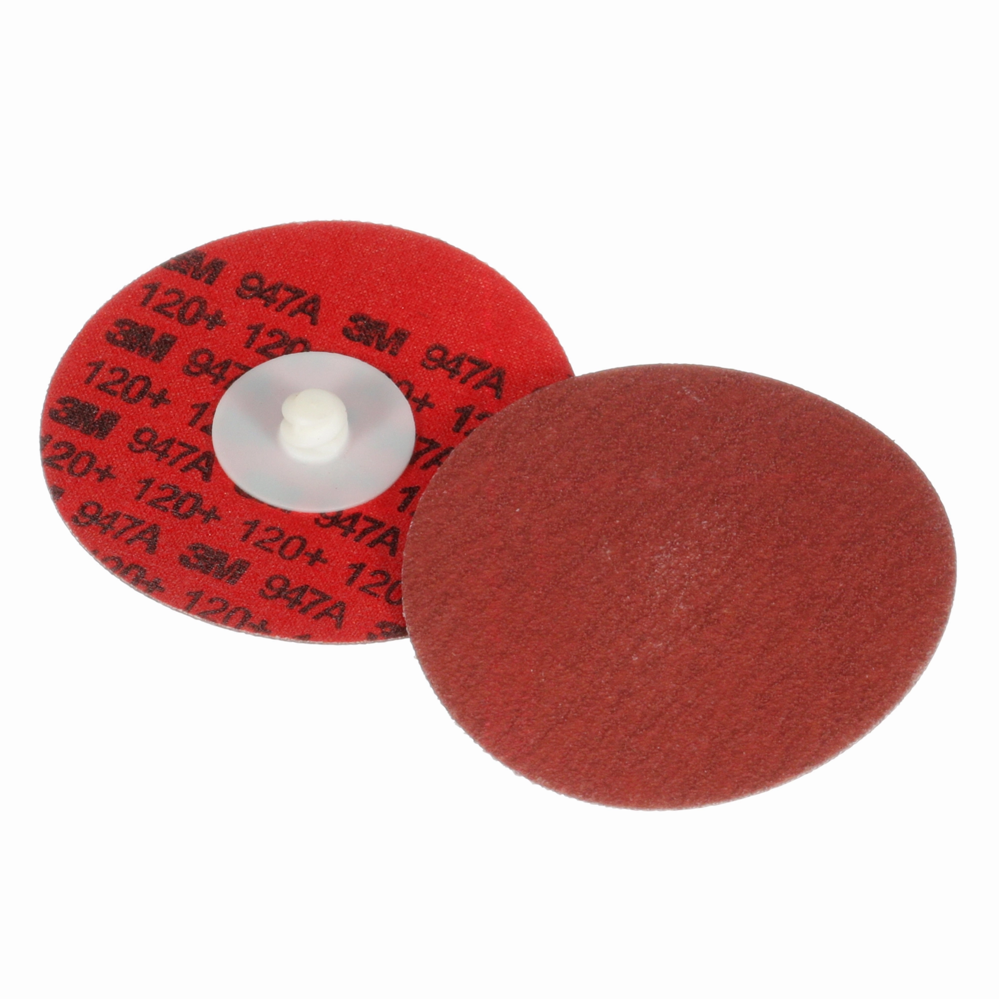 3M Cubitron II Roloc Durable Edge Disc 947A, 120 , X-weight, TR, Red,3 in