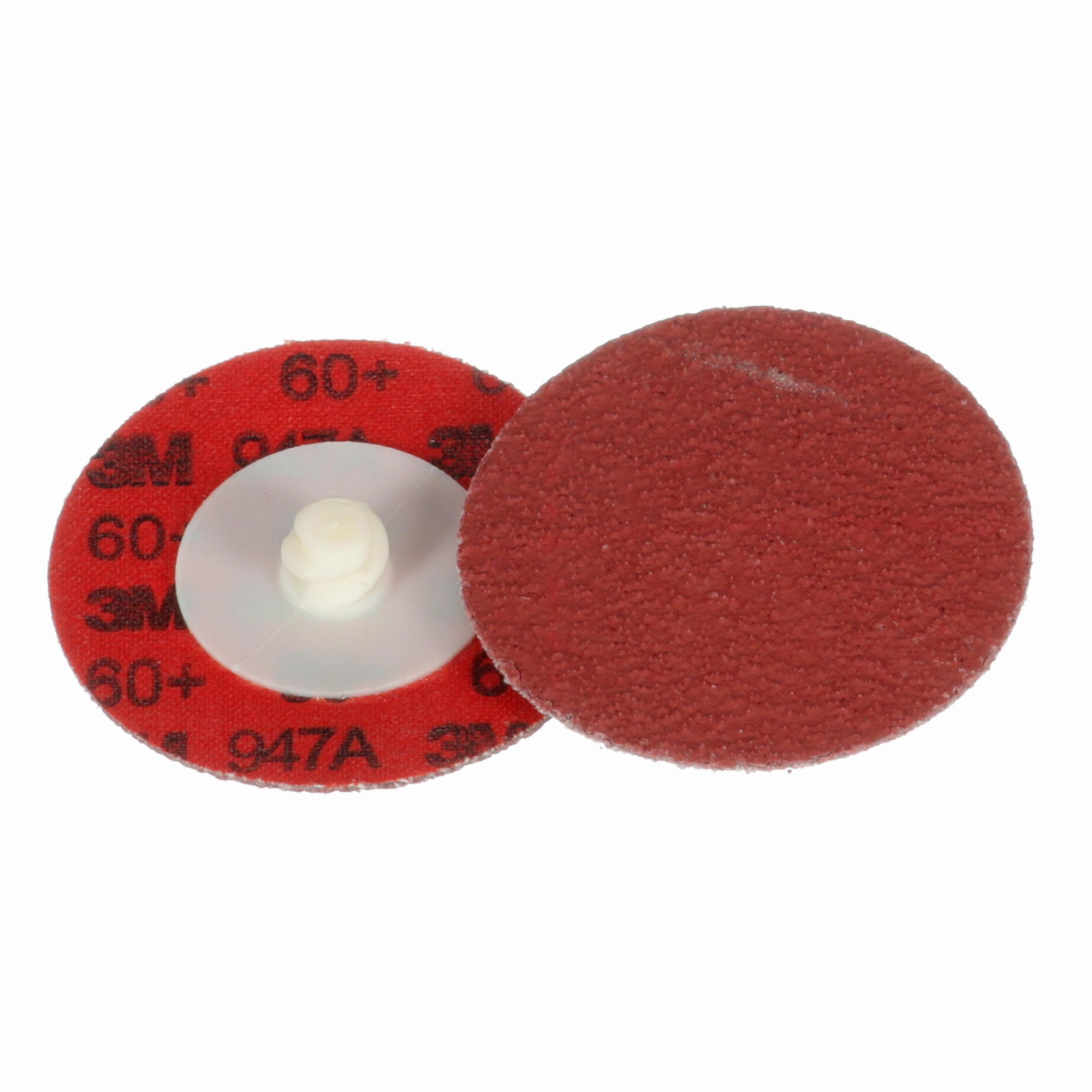 3M Cubitron II Roloc Durable Edge Disc 947A, 60 , X-weight, TR,Maroon, 2 in