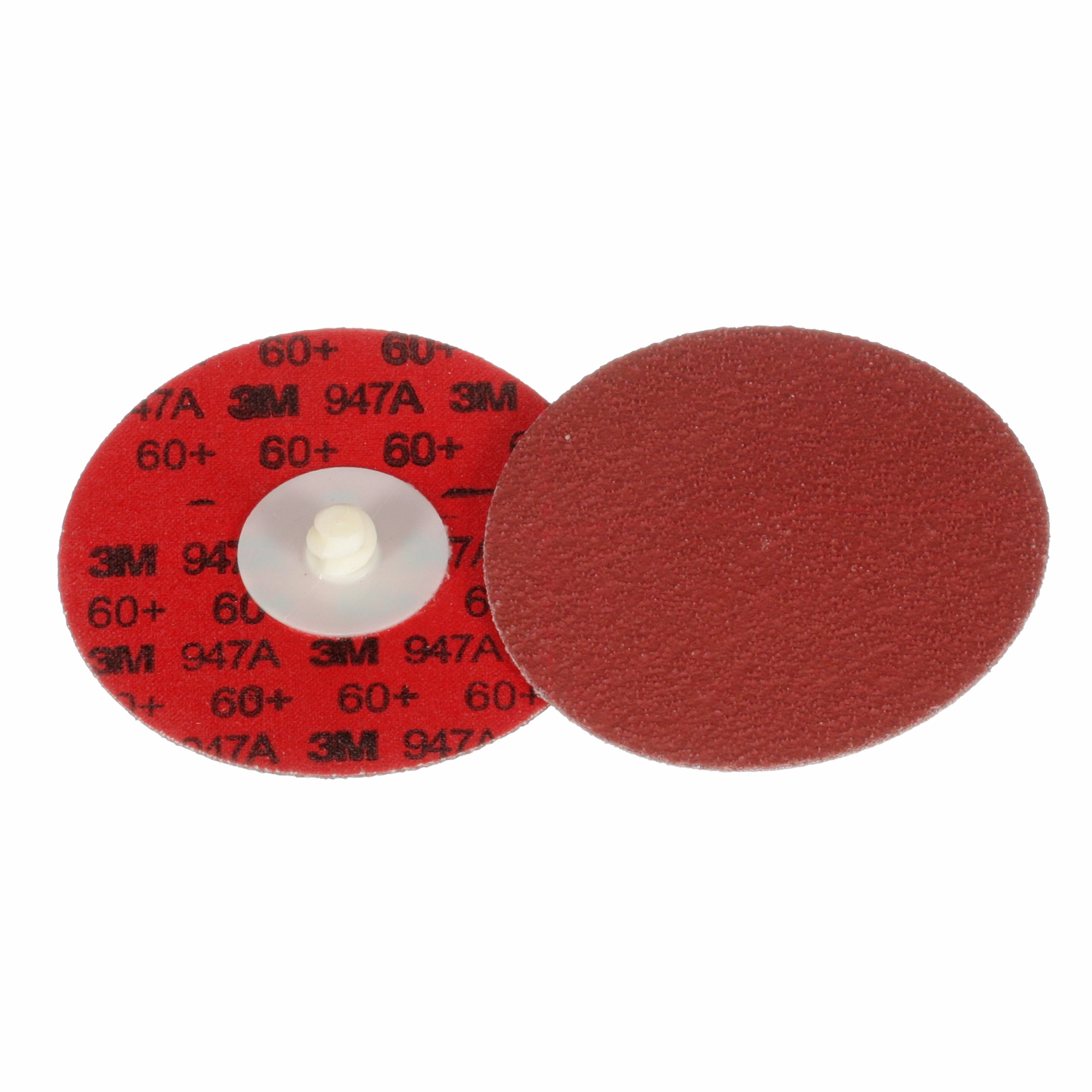 3M Cubitron II Roloc Durable Edge Disc 947A, 60 , X-weight, TR,Maroon, 3 in