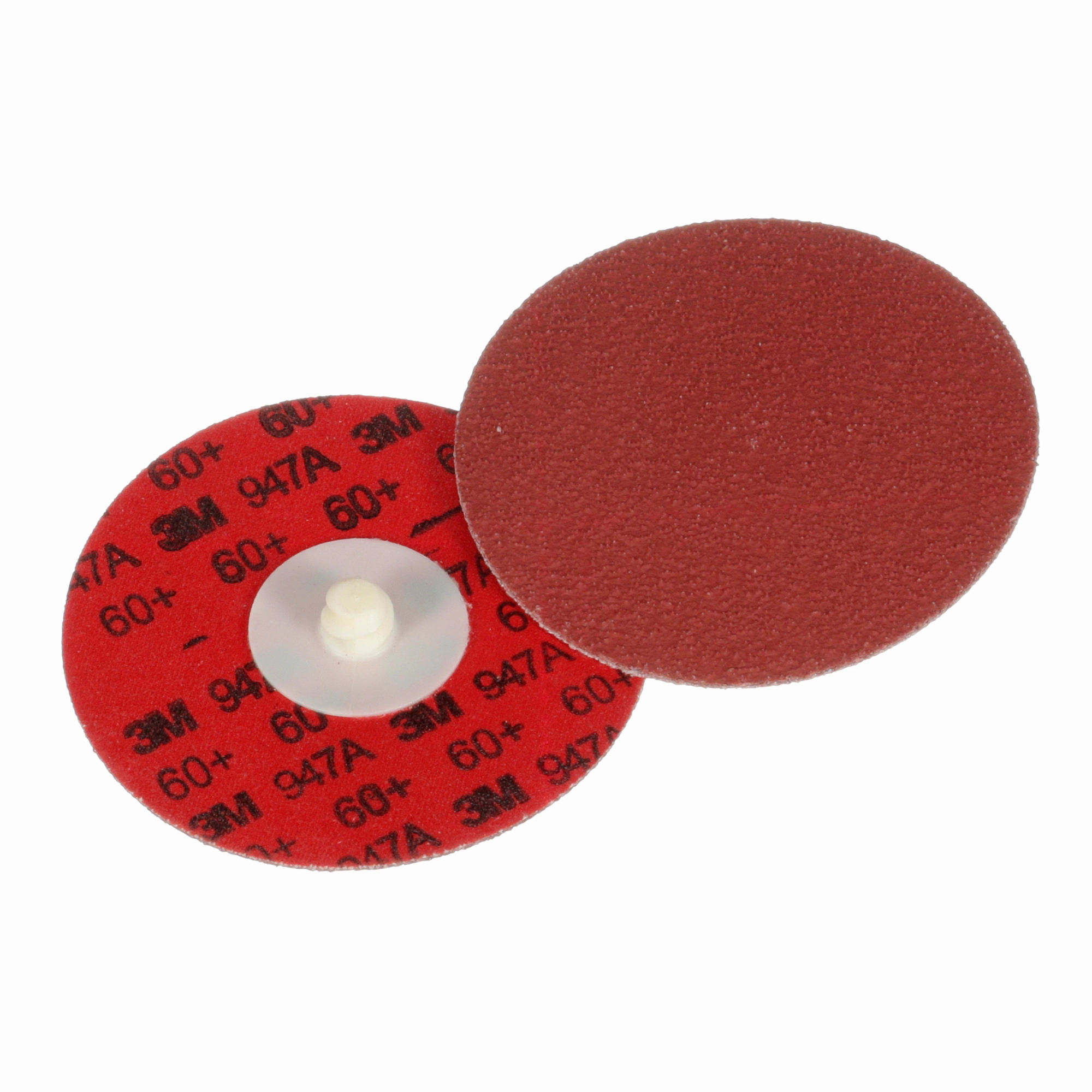3M Cubitron II Roloc Durable Edge Disc 947A, 60 , X-weight, TR,Maroon, 4 in