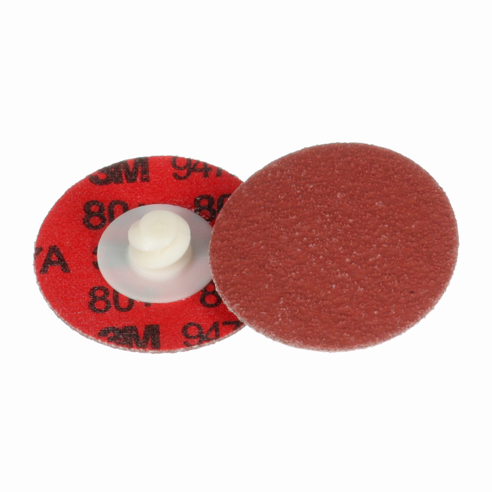 3M Cubitron II Roloc Durable Edge Disc 947A, 80 , X-weight, TR,Maroon, 1-1/2 in