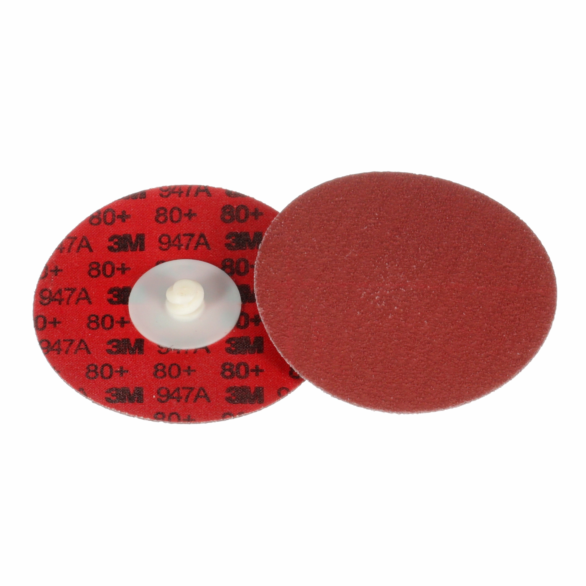 3M Cubitron II Roloc Durable Edge Disc 947A, 80 , X-weight, TR,Maroon, 3 in